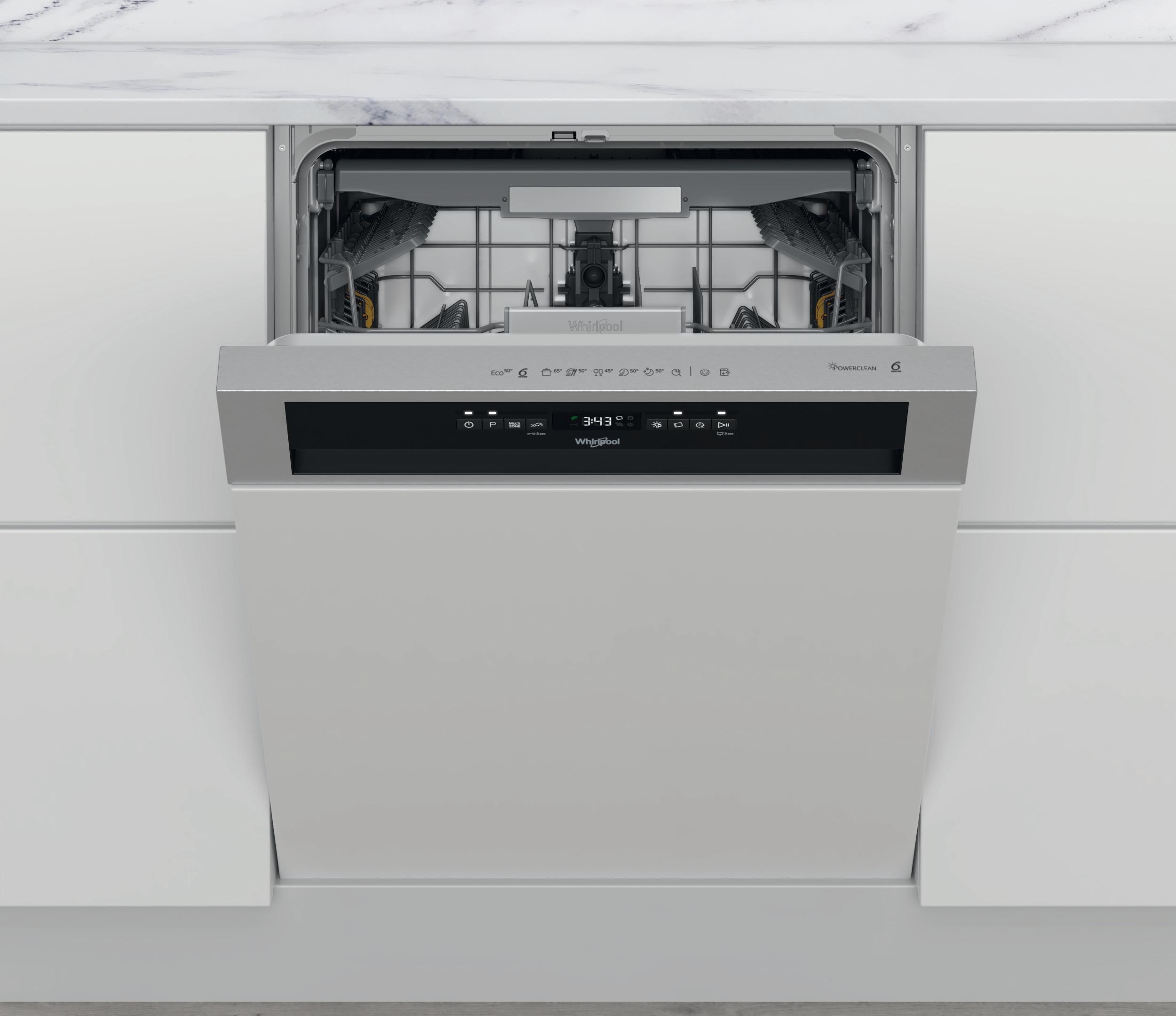 Whirlpool Πλυντήριο πιάτων Εντοιχιζόμενο WBO 3T133 PF X Half-integrated D Frontal