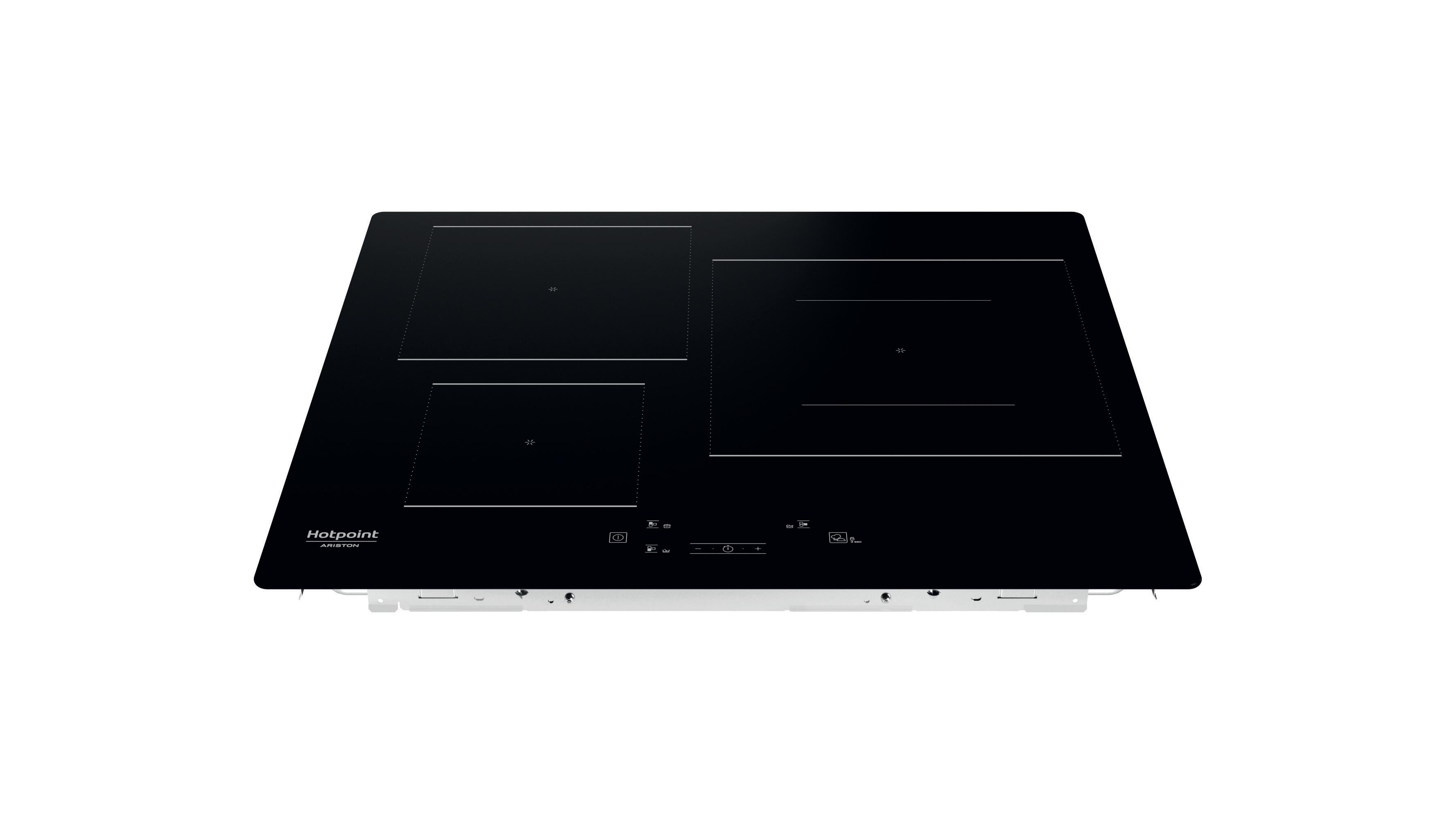 Hotpoint_Ariston Table de cuisson HQ 5760S NE Noir Induction vitroceramic Frontal top down