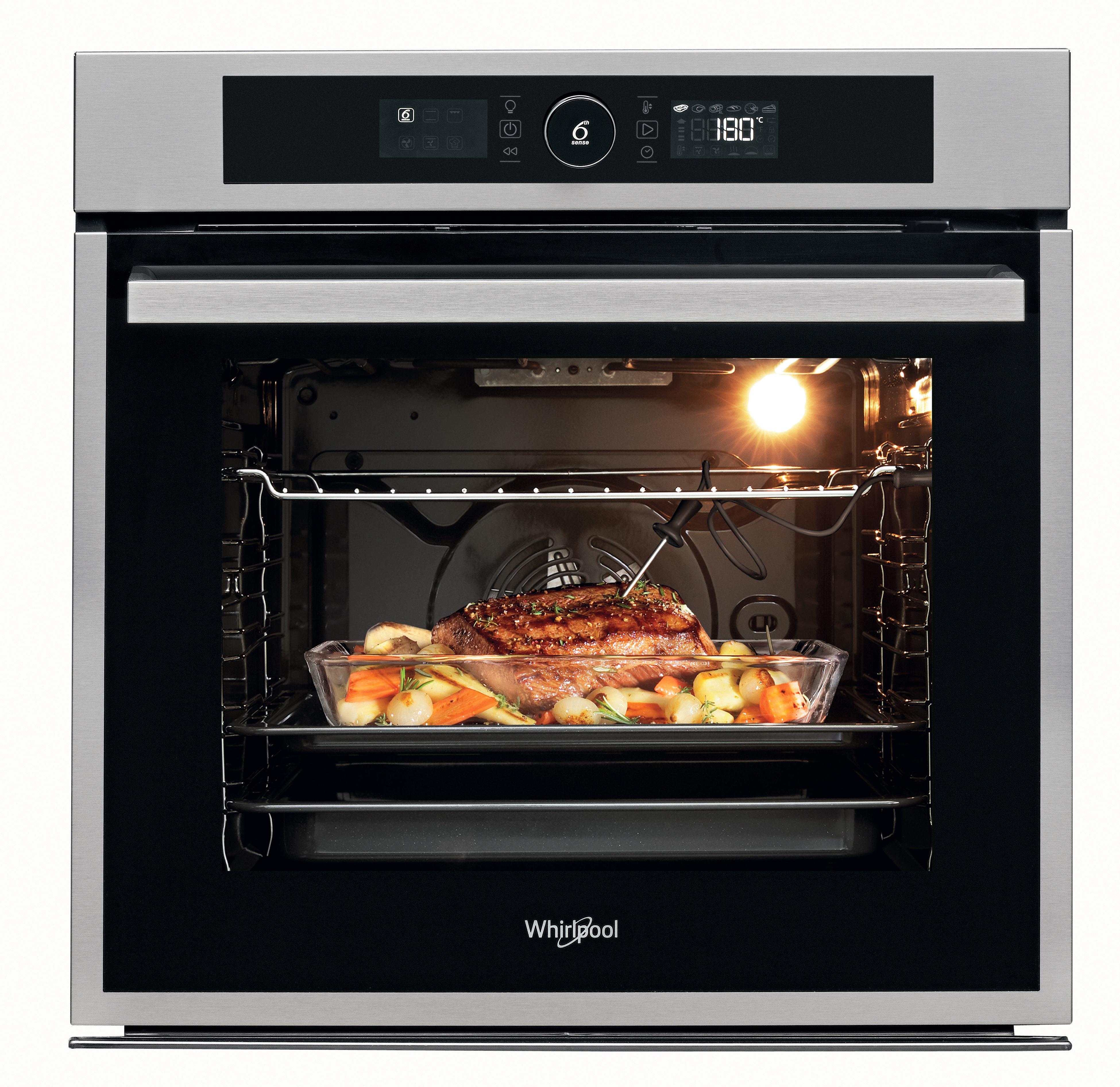 Whirlpool Ovn Integrert OKZ9 6280 SPM IX Elektrisk A+ Frontal