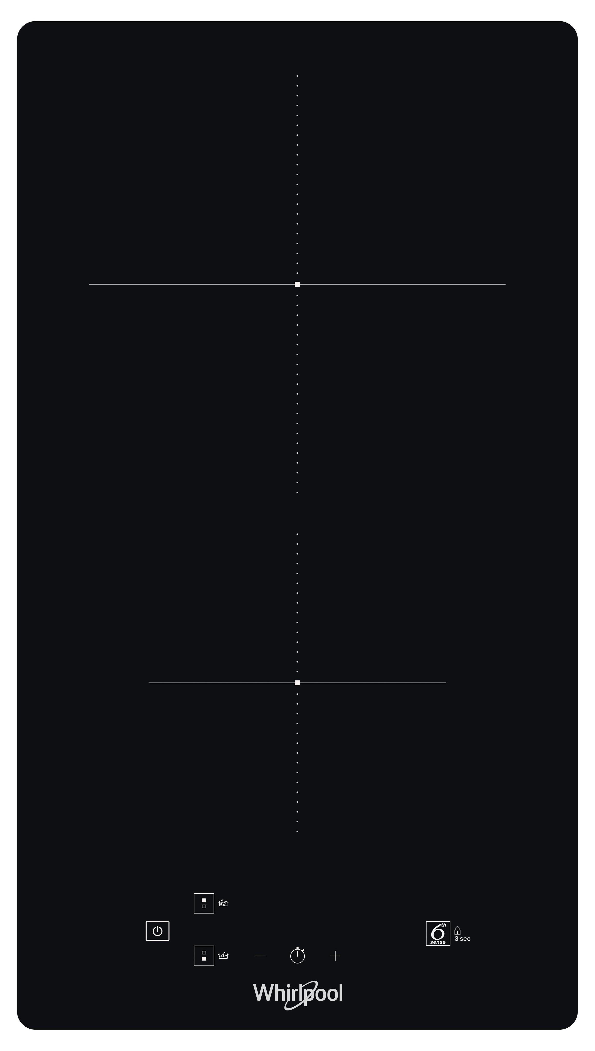 Whirlpool Spishäll WS Q0530 NE Black Induction vitroceramic Frontal