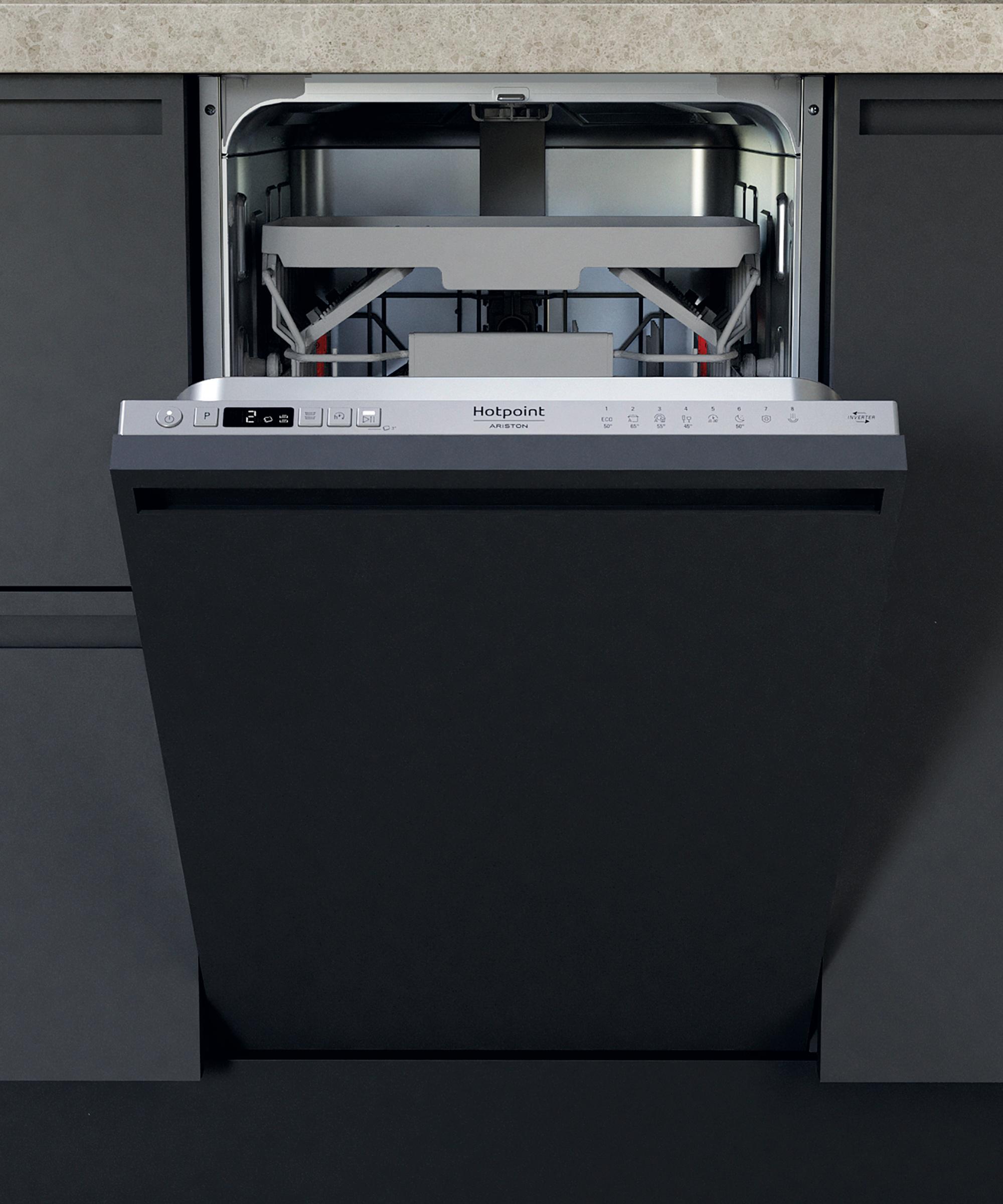 Hotpoint_Ariston Zmywarka Zabudowa HSIC 3T127 C W pełni zintegrowany E Frontal