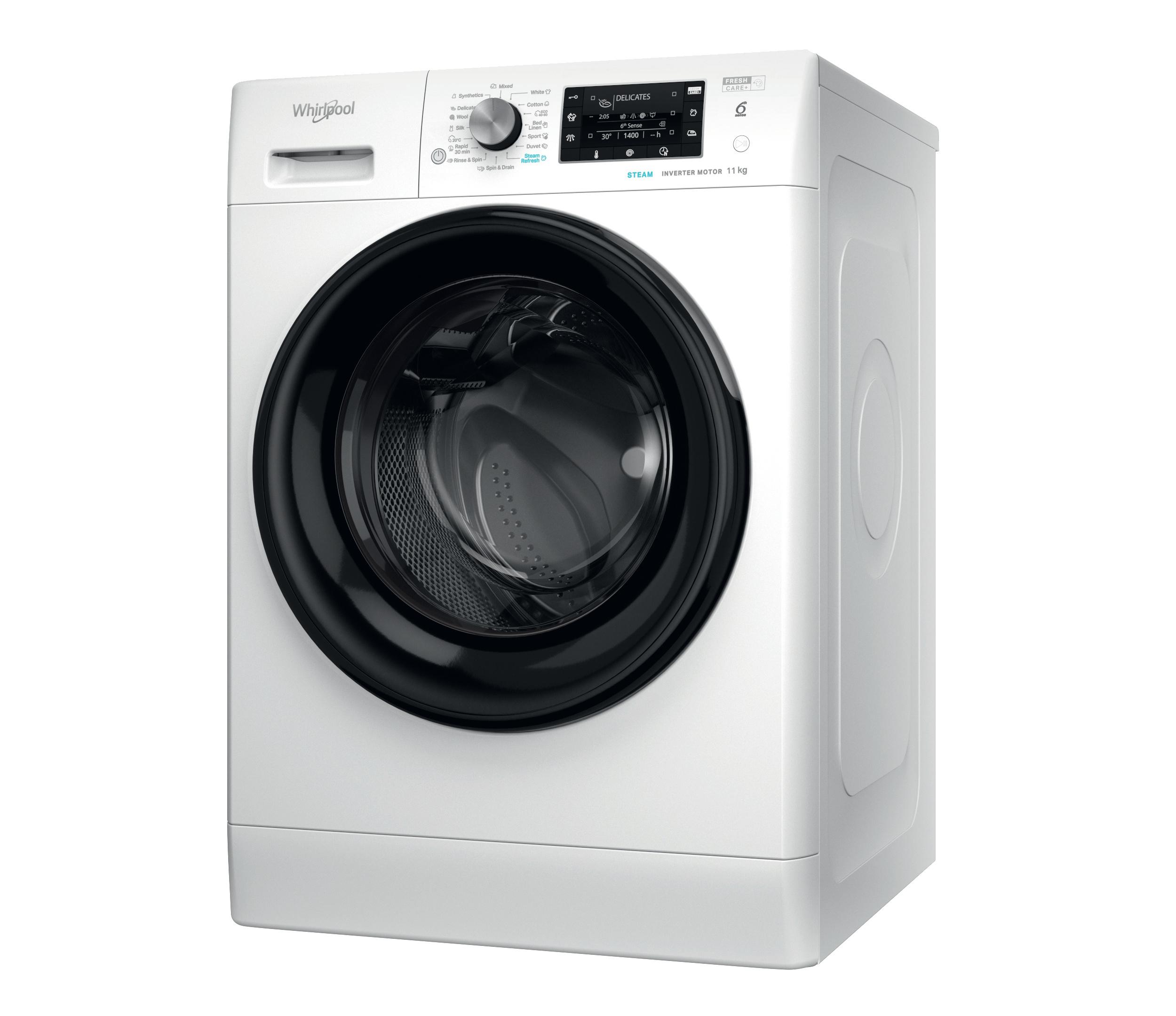 Whirlpool Maşină de spălat rufe Independent FFD 11469 BV EE Alb Încărcare frontală A Perspective