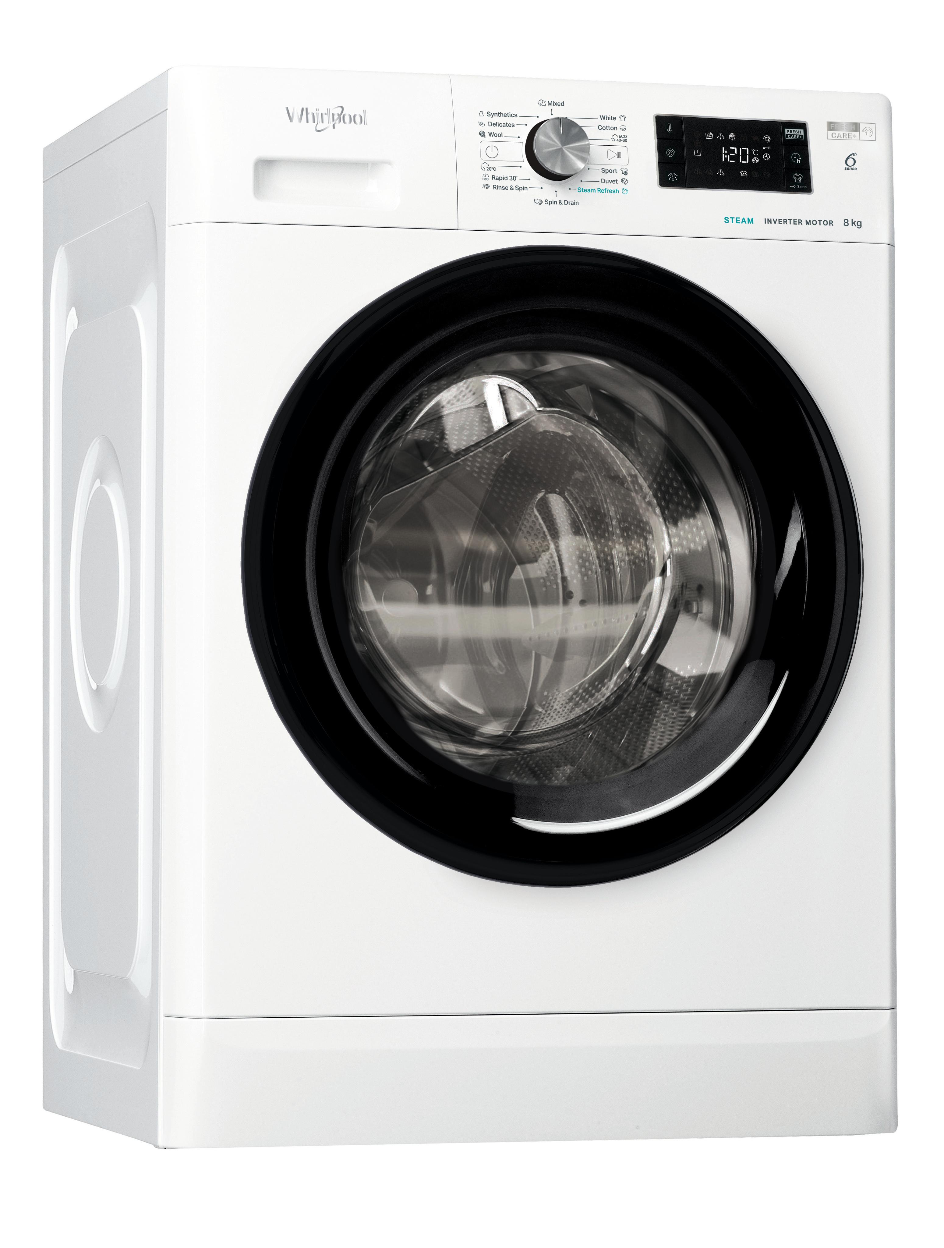 Whirlpool Mosógép Szabadonálló FFB 8489 BV EE Fehér Elöltöltős A Perspective