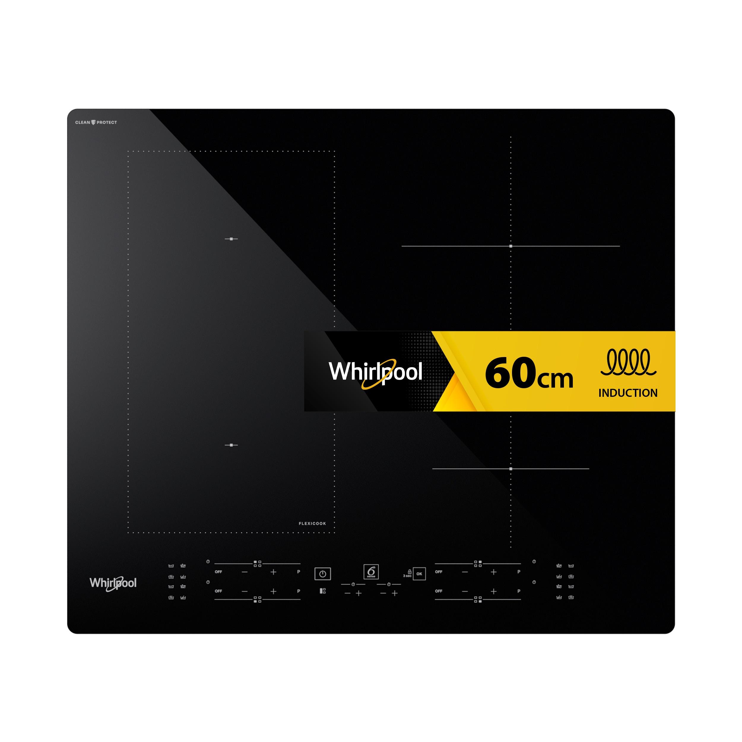 Whirlpool Spishäll WL B4060 CPNE Black Induction vitroceramic Frontal