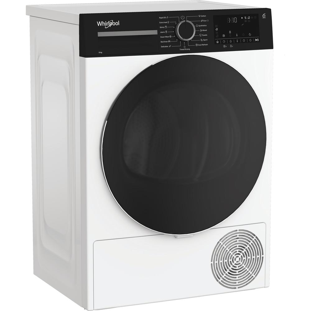 Whirlpool Veļas žāvētājs WPS D8 WBS EE Balts Perspective