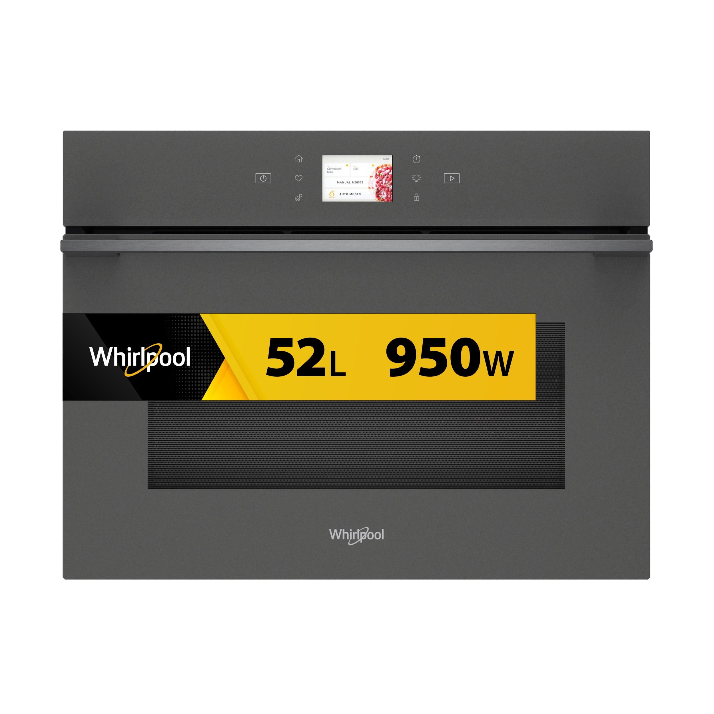 Whirlpool Mikrovlnná trouba Vestavné WCW11O7FHTSSM Stardust grey matte Elektronické 53 Mikrovlny kombi 950 Frontal