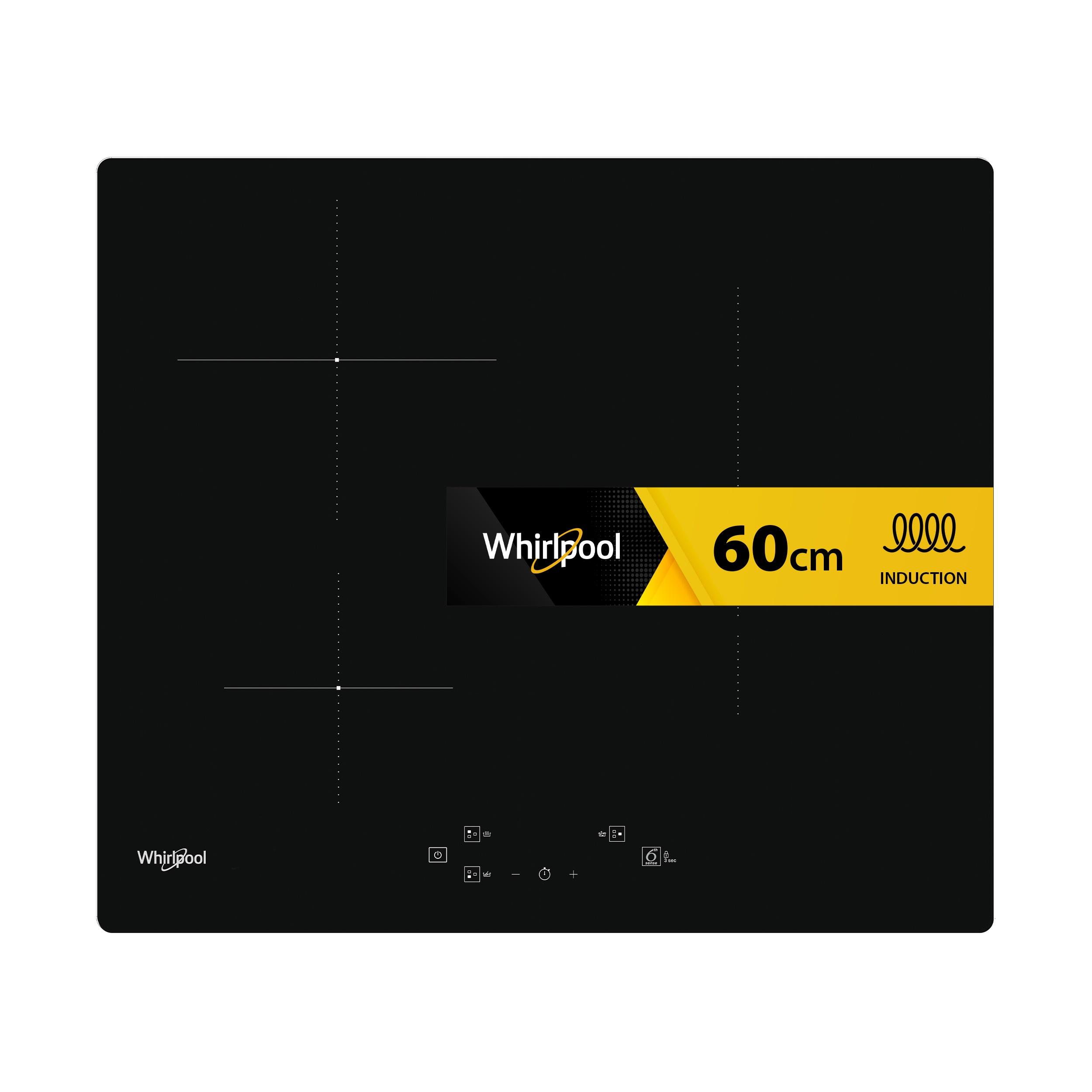 Whirlpool Table de cuisson WS Q1160 NE Noir Induction vitroceramic Frontal