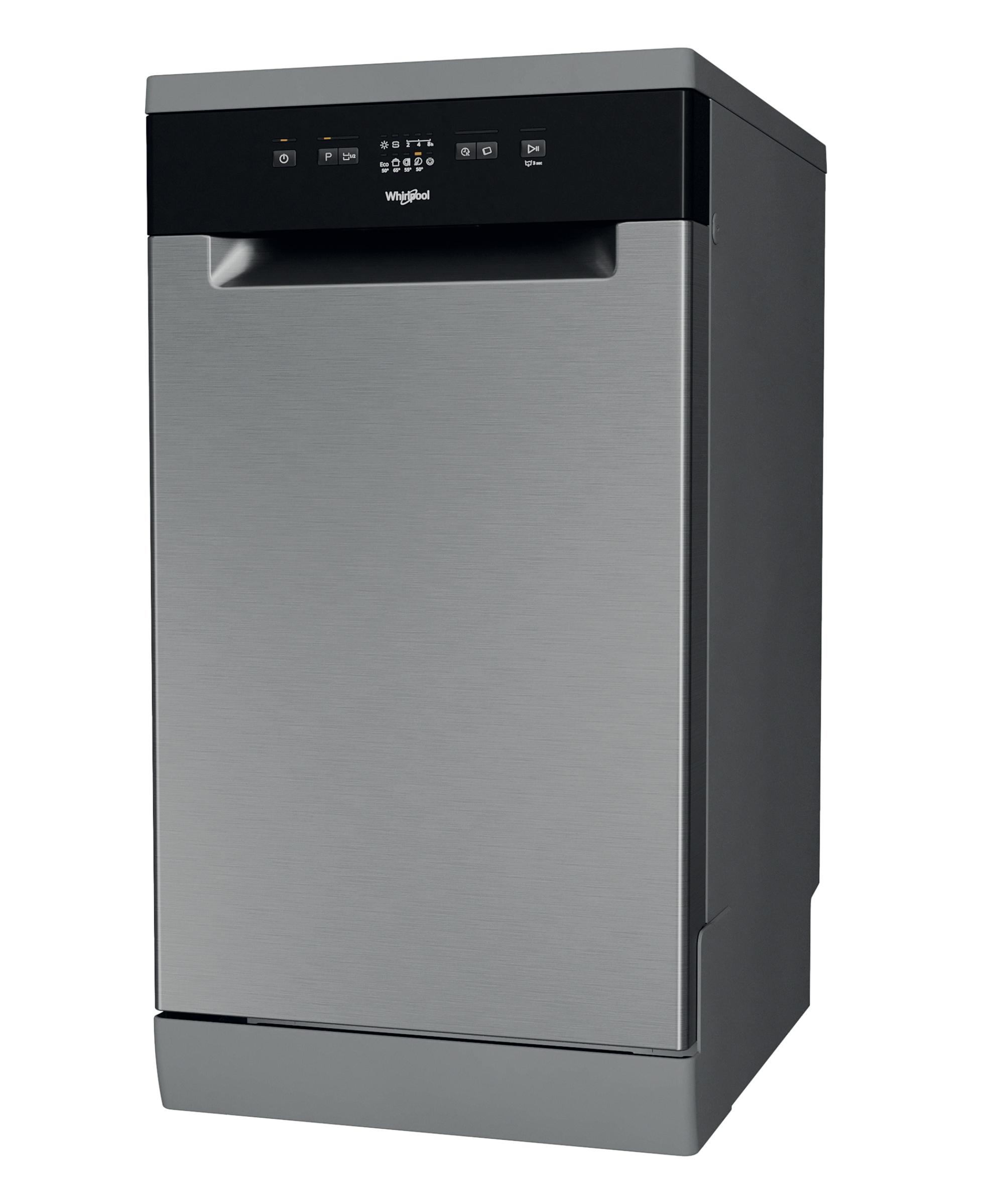 Whirlpool Dishwasher Freestanding WSFE 2B19 X UK N Freestanding F Perspective
