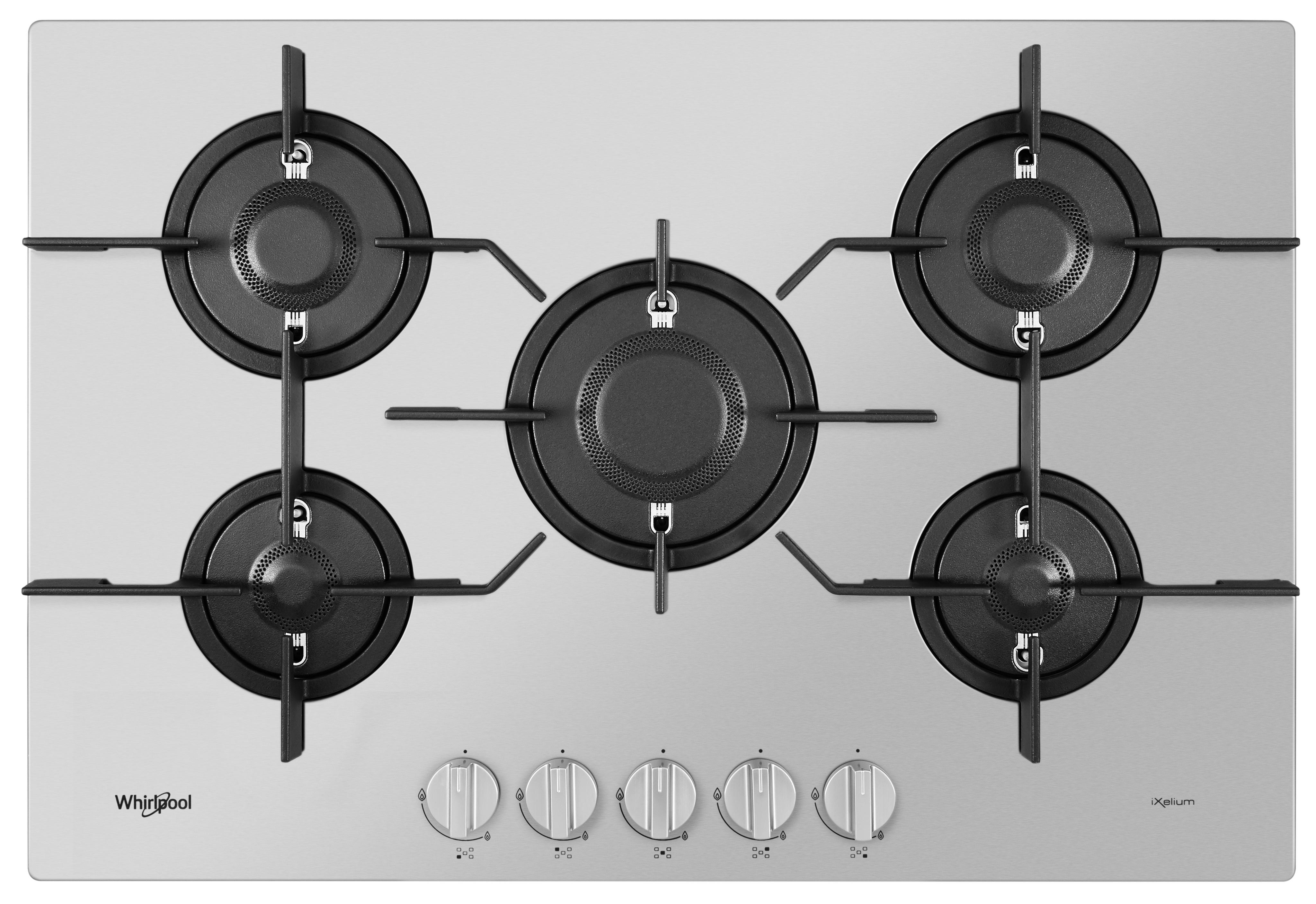 Whirlpool Hob PMW 75D2/IXL Inox Ixelium Gas Frontal