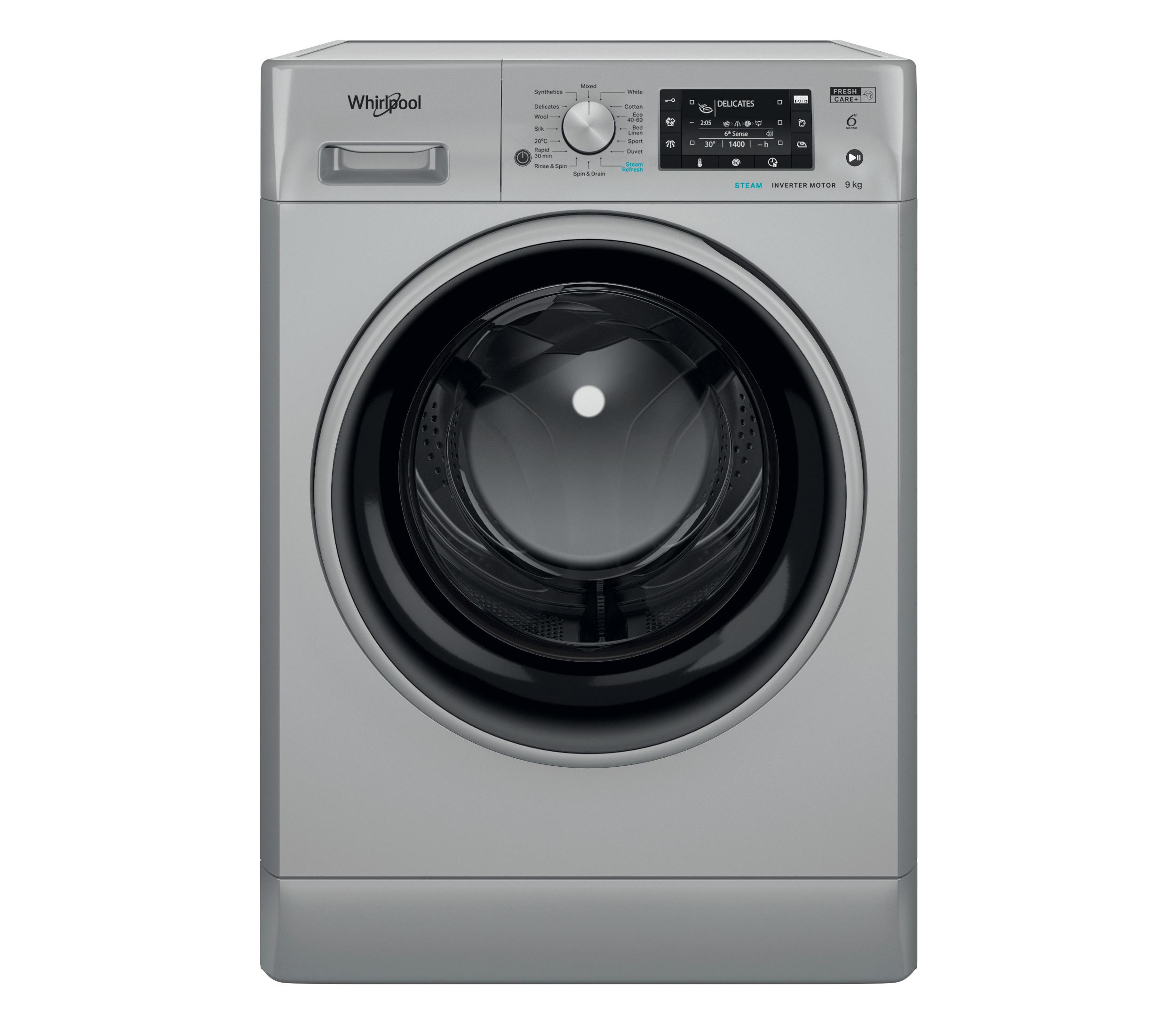 Whirlpool Washing machine Free-standing FFD 9489 SBSV UK Silver Front loader A Frontal