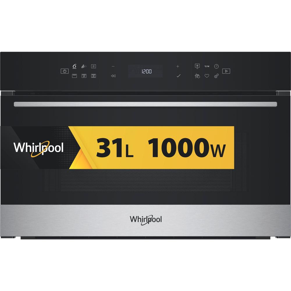 Whirlpool Mikrobangų krosnelė Įmontuojama WMD7O4TX Nerūdijančio plieno Elektroninis 31 Mikrobangos + Grilius 1000 Frontal