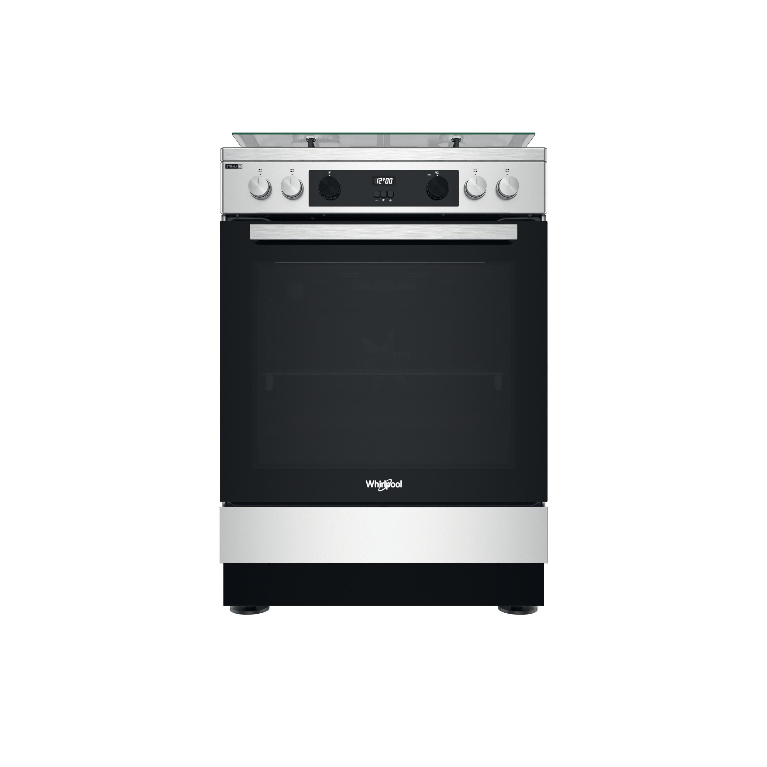 Whirlpool Aragaz WS68G8CHXT/E Inox Gaz Frontal