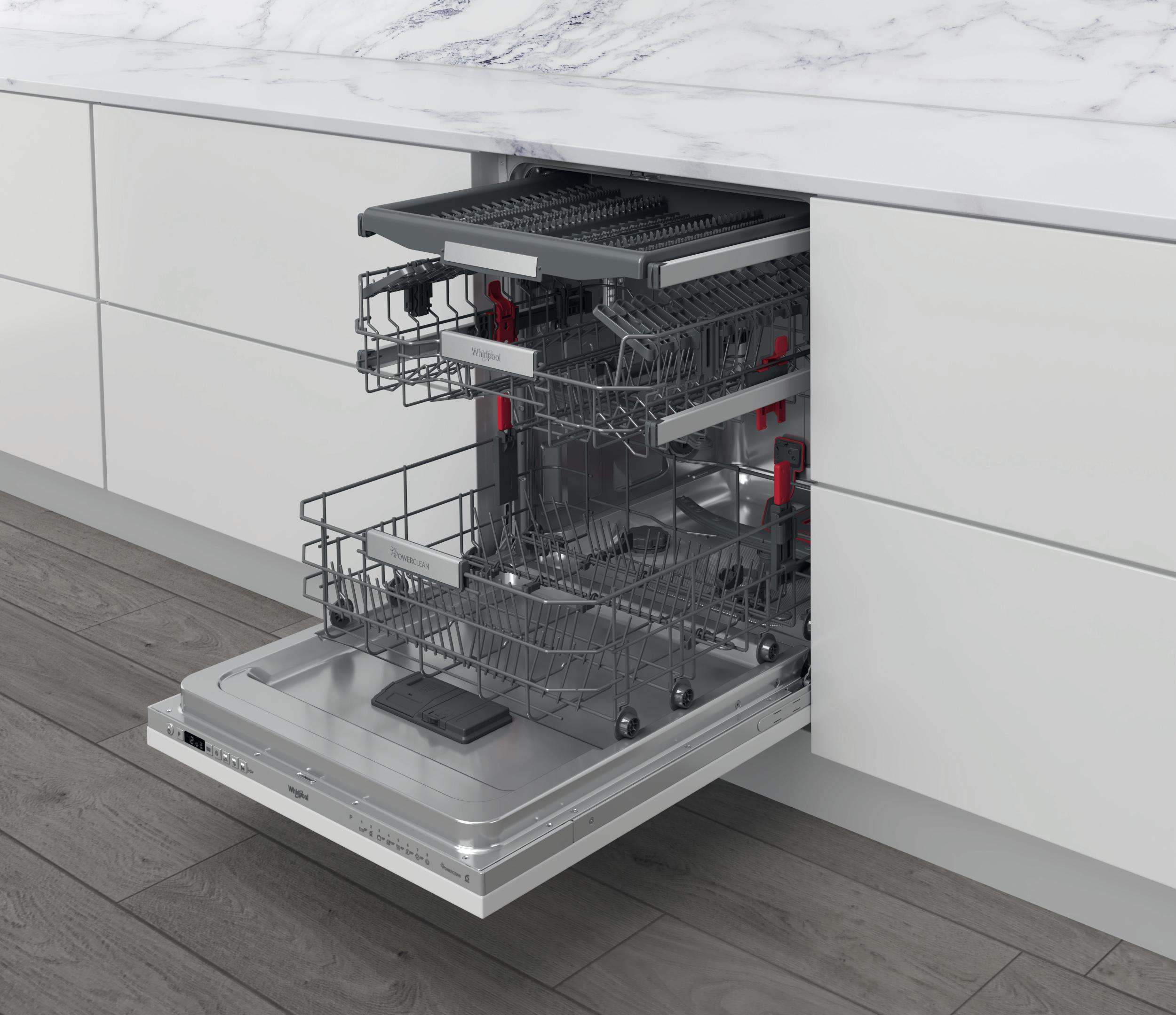 Whirlpool Lave-vaisselle Encastrable W0I D741A S Tout intégrable C Perspective open