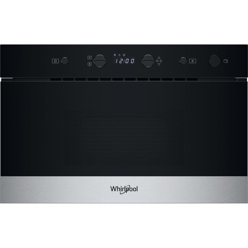 Whirlpool Φούρνος μικροκυμάτων Εντοιχιζόμενο WMN571BX Ανοξείδωτο ατσάλι Ηλεκτρονικός 22 Μικροκύματα μόνο 750 Frontal