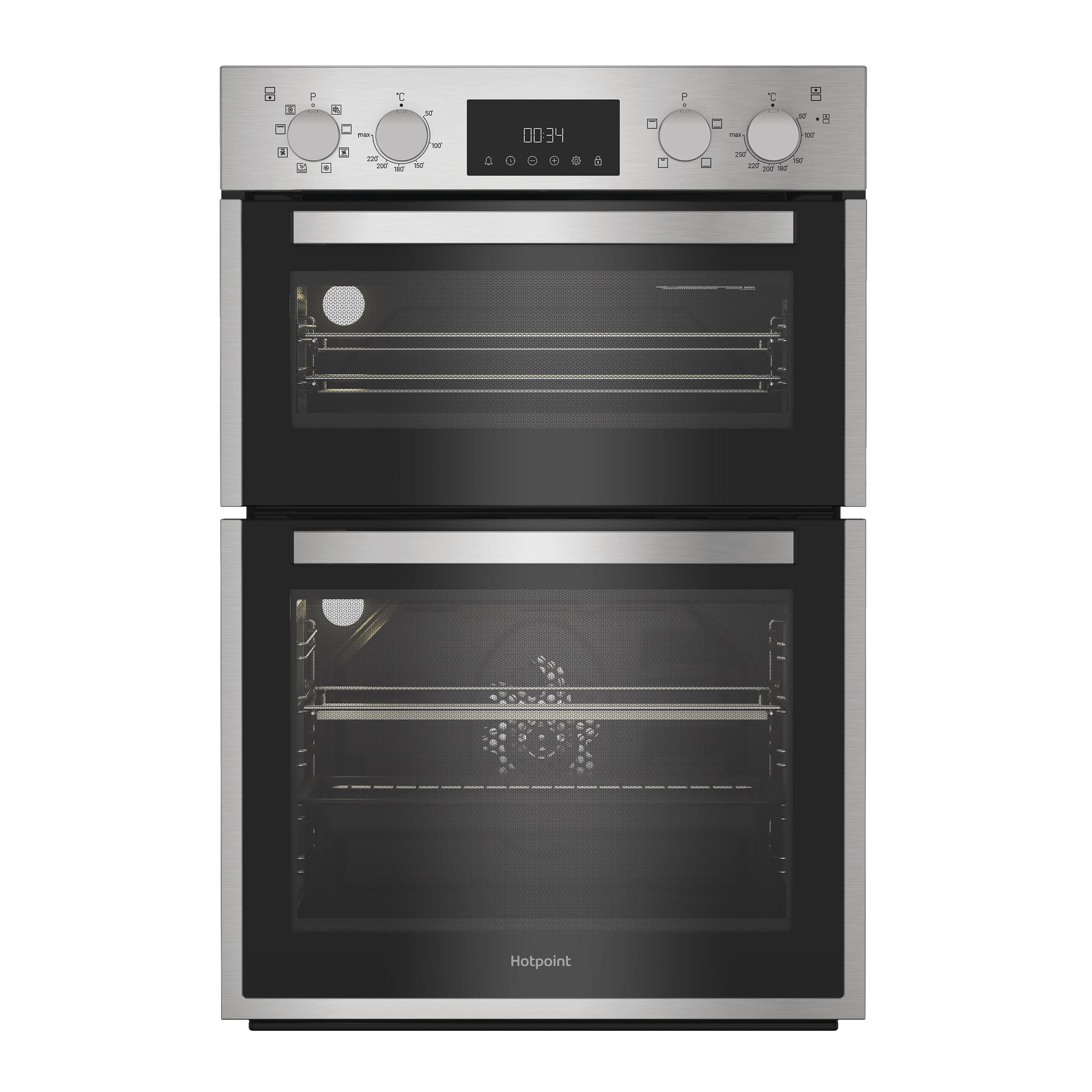 Hotpoint Double oven DIH 82D IX Inox A Frontal