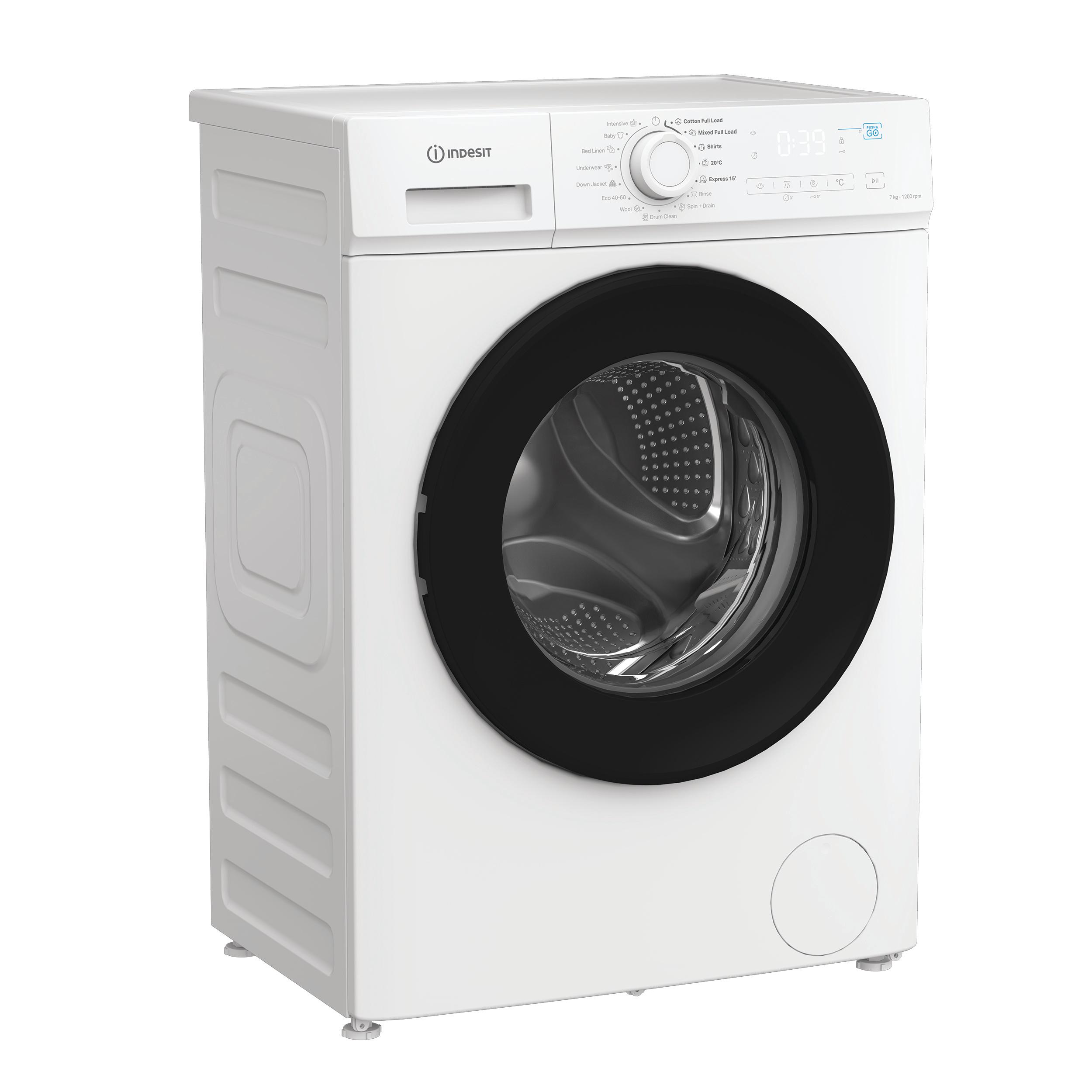Ελεύθερο πλυντήριο εμπρόσθιας φόρτωσης Indesit: 7,0 κιλά - IMA 762B MY TIME EE
