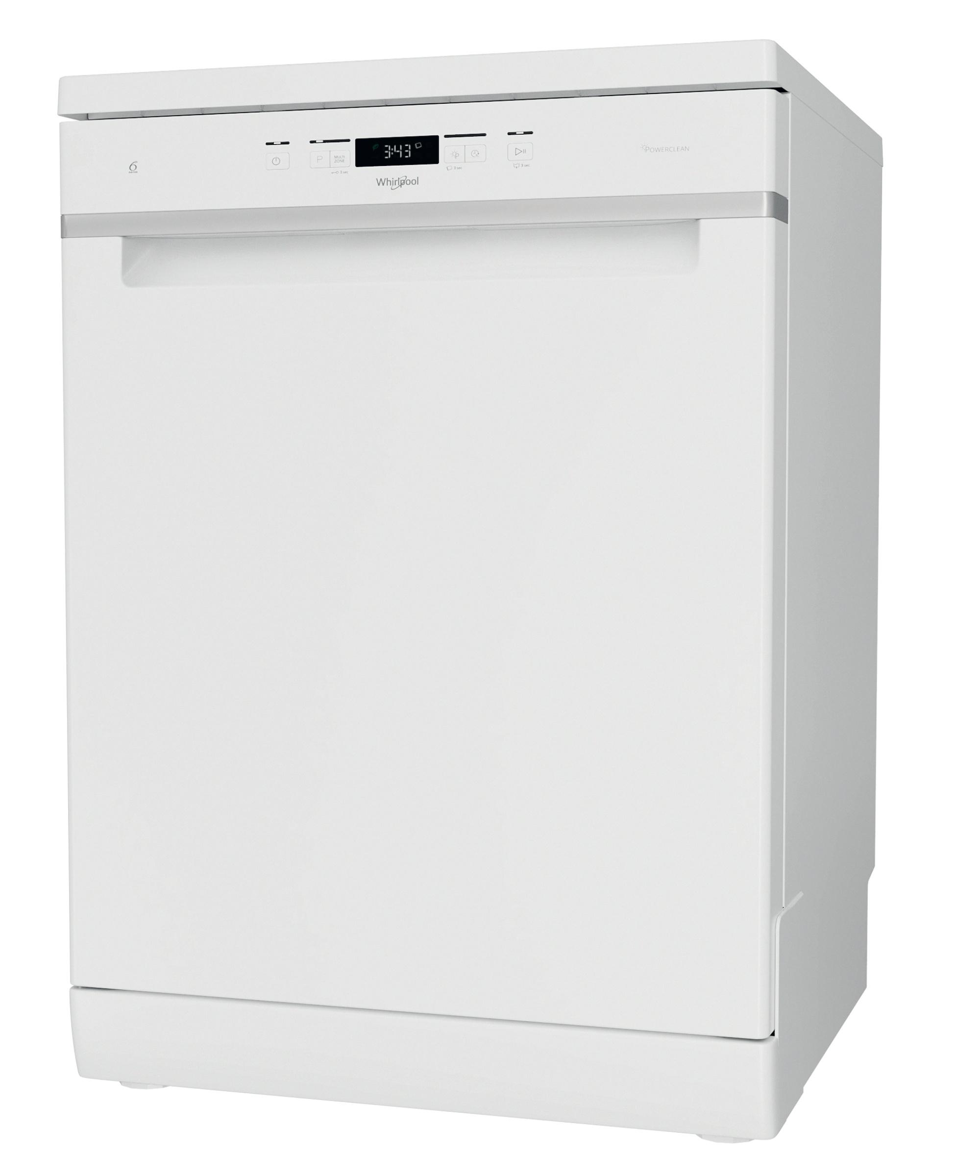 Whirlpool Dishwasher Freestanding WFC 3C33 PF UK Freestanding D Perspective