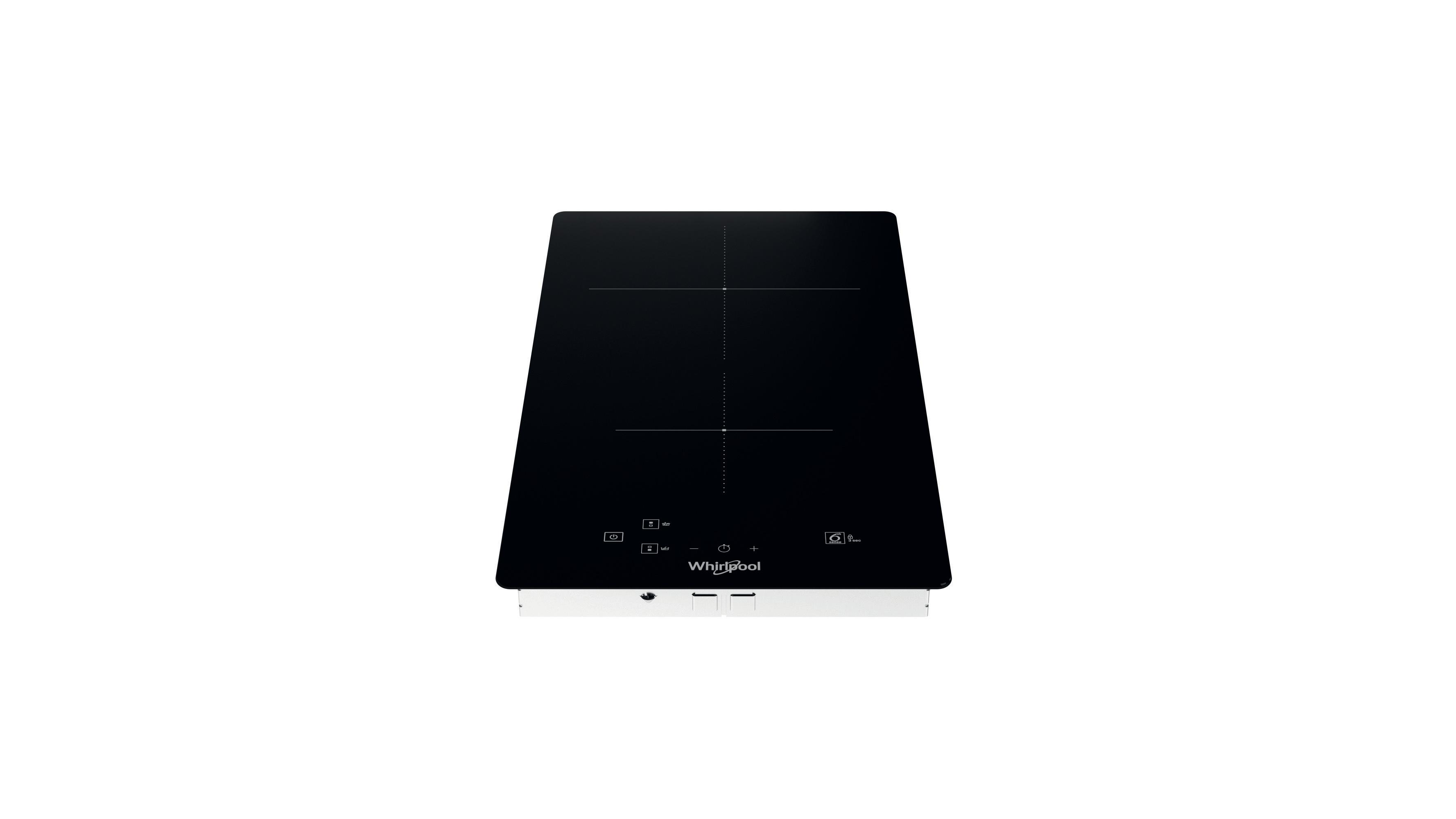 Whirlpool Table de cuisson WS Q0530 NE Noir Induction vitroceramic Frontal top down