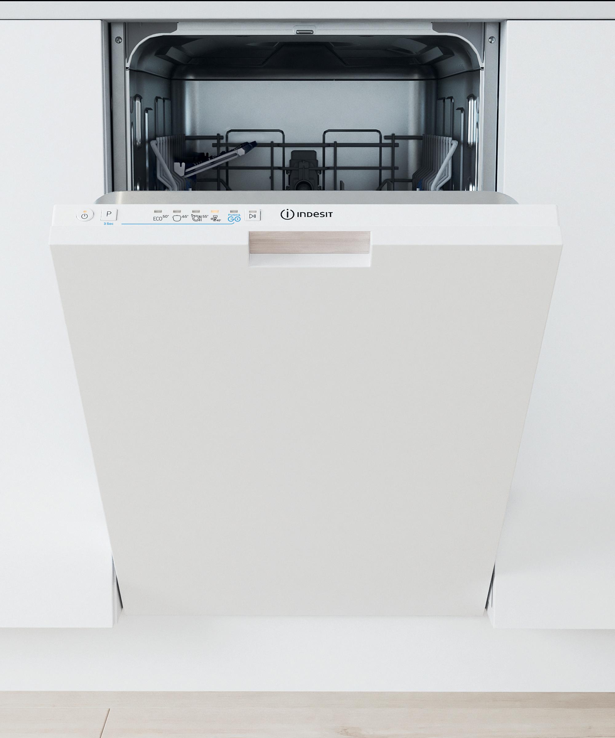 Indesit Trauku mazgājamā mašīna Iebūvējams IN2ID10CS80 Full-integrated D Frontal