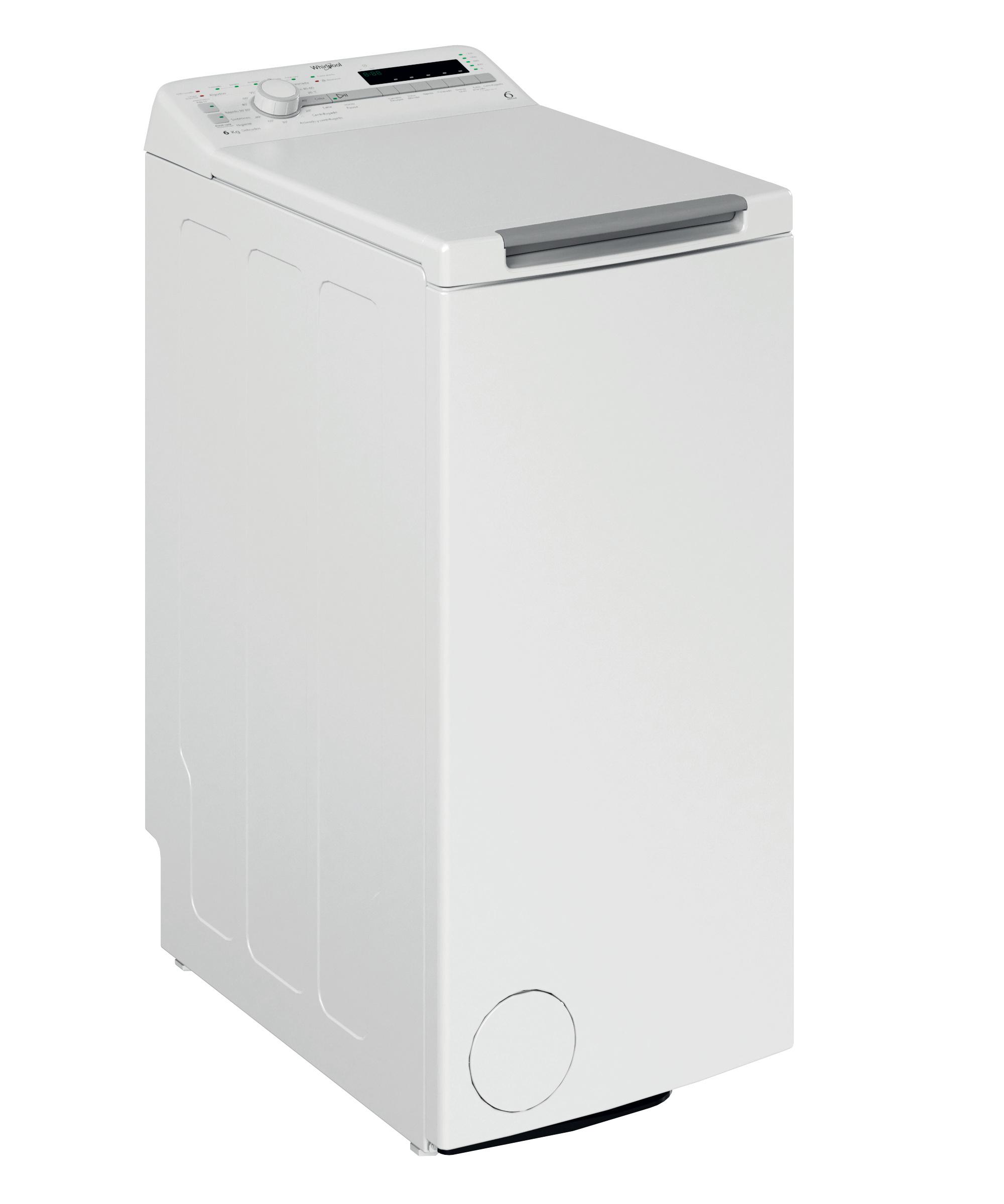 Whirlpool Lavadora Libre instalación TDLR 6230S SP/N Blanco Carga superior D Perspective