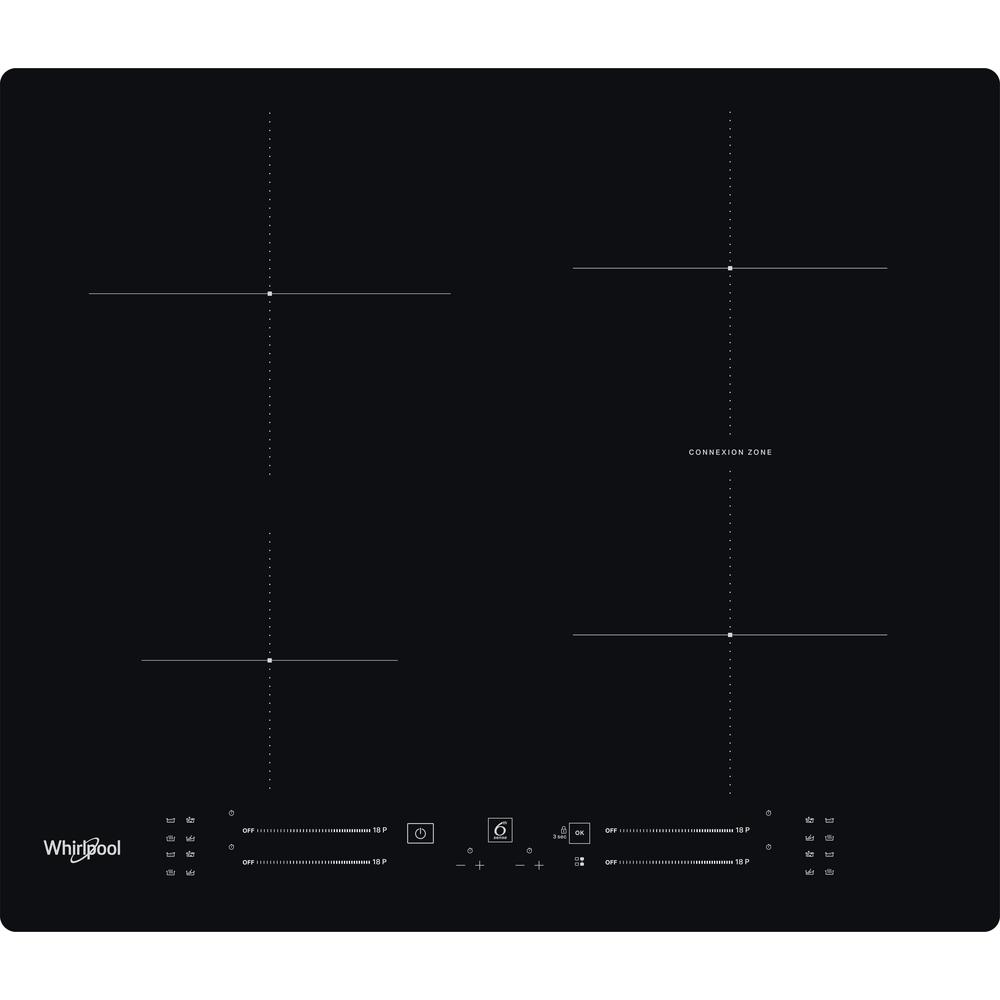 Whirlpool Μονάδα εστιών WB S2560 NE Μαύρο Induction vitroceramic Frontal