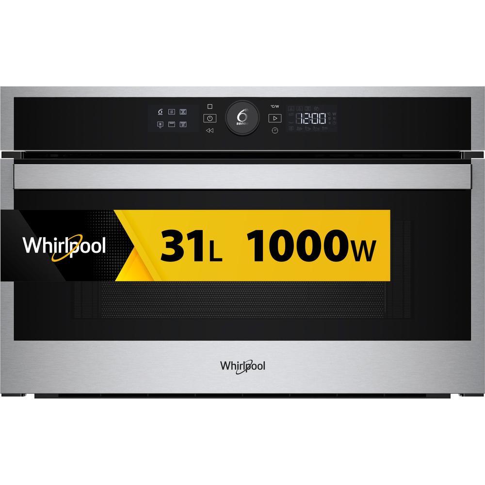 Whirlpool Mikroviļņu krāsns Iebūvējams WMD44MX Nerūsējošā tērauda Elektronisks 31 Mikroviļņi + Grila funkcija 1000 Frontal