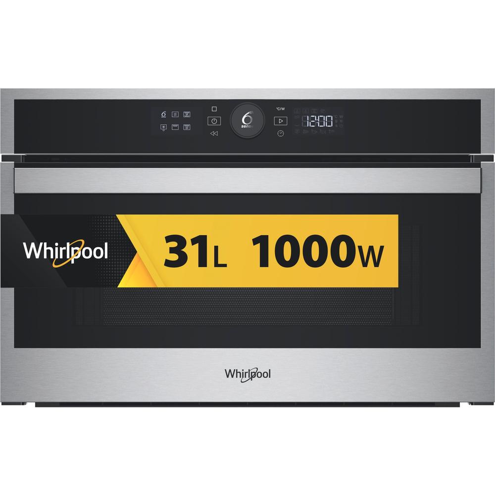 Whirlpool Микровълнова Вграден WMD44MX Неръждаема стомана Електронно 31 МВ+функция за грил 1000 Frontal