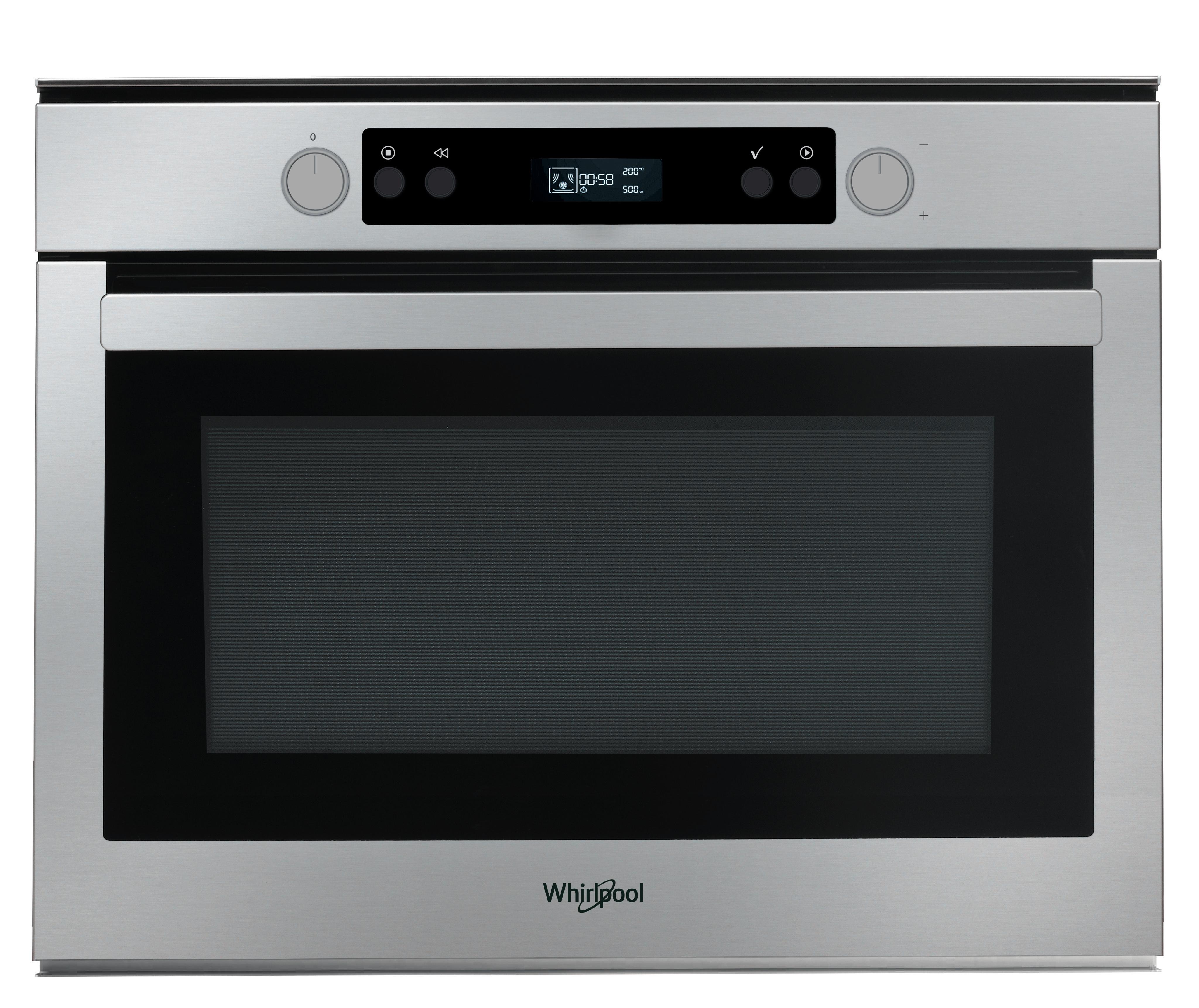 Whirlpool Microondas Encastre AMW 825/IX Acero inoxidable Electrónico 40 MW-Combi 850 Frontal