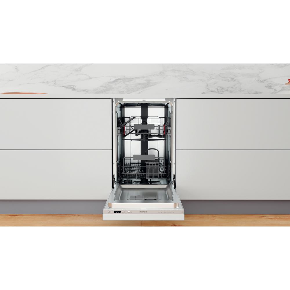 Whirlpool Geschirrspüler Einbaugerät WDI SCD34C AS Vollintegrierbar E Lifestyle frontal open