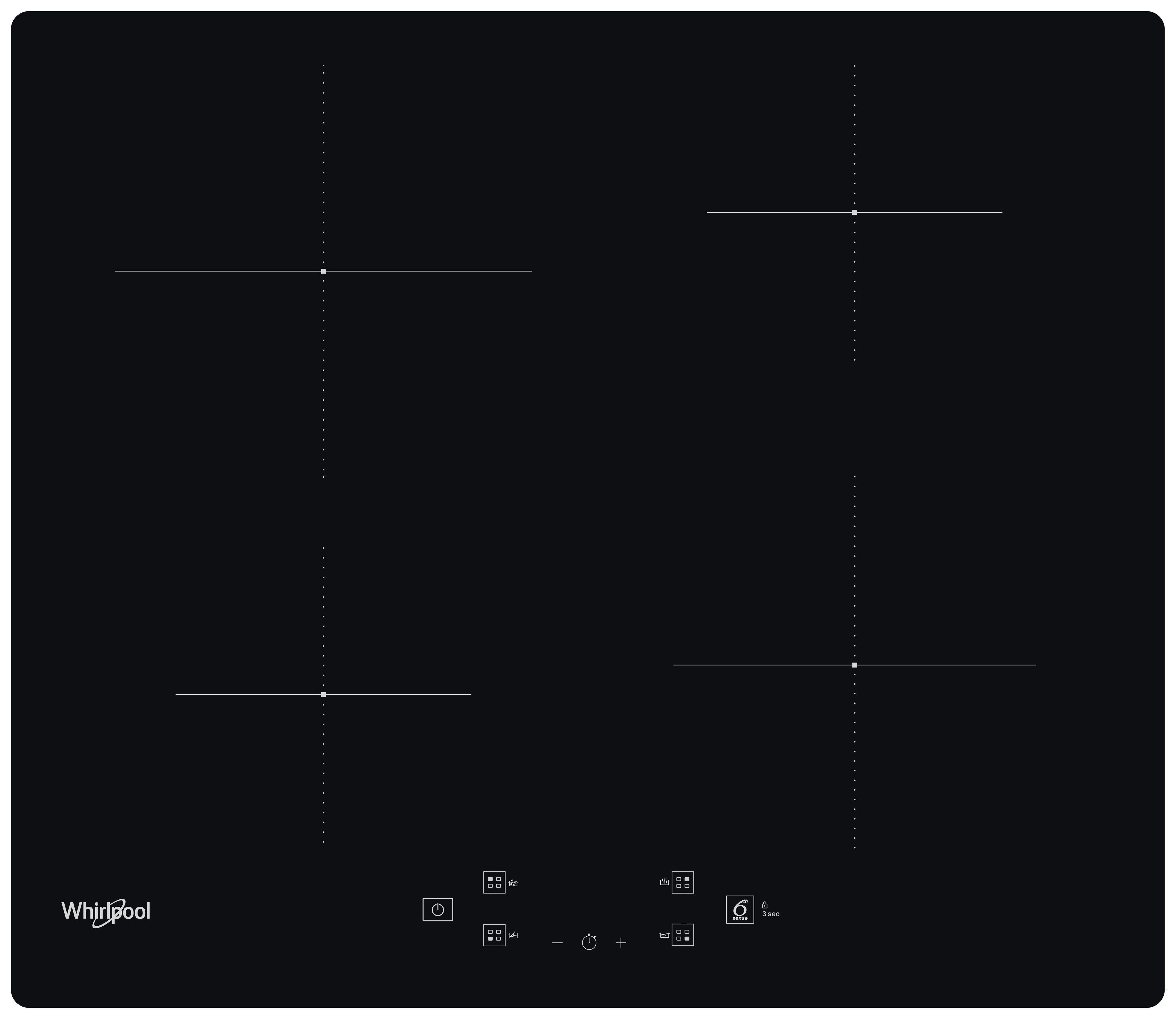 Whirlpool Pliidiplaat WS Q2160 NE Must Induction vitroceramic Frontal