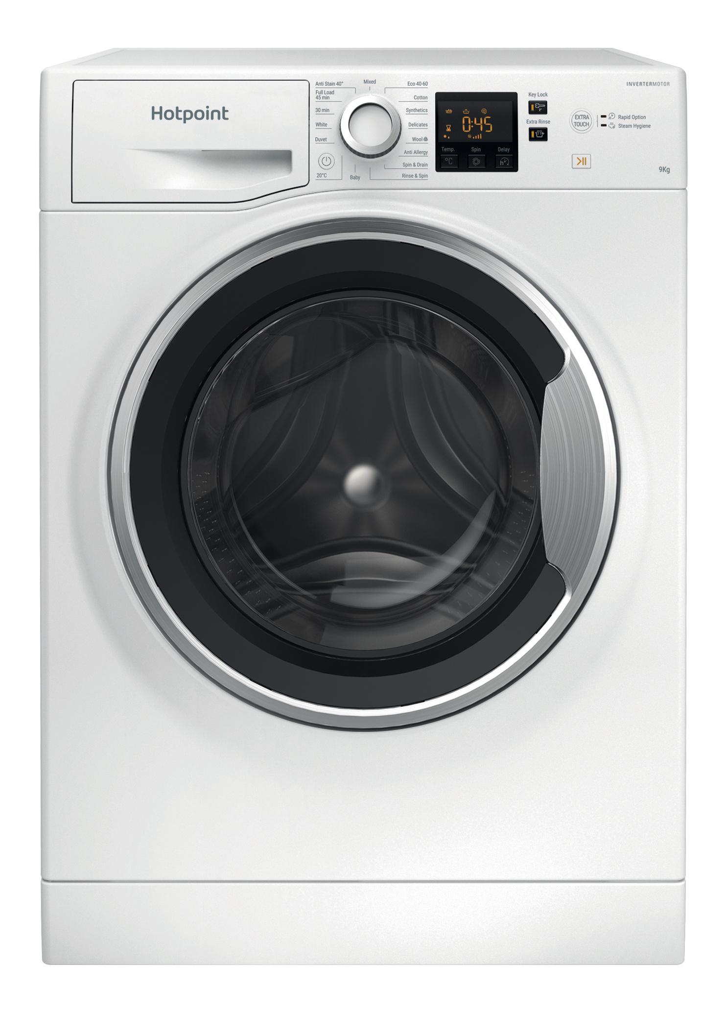 Hotpoint Washing machine Free-standing HNR9 W64 WS IRE White Front loader A Frontal