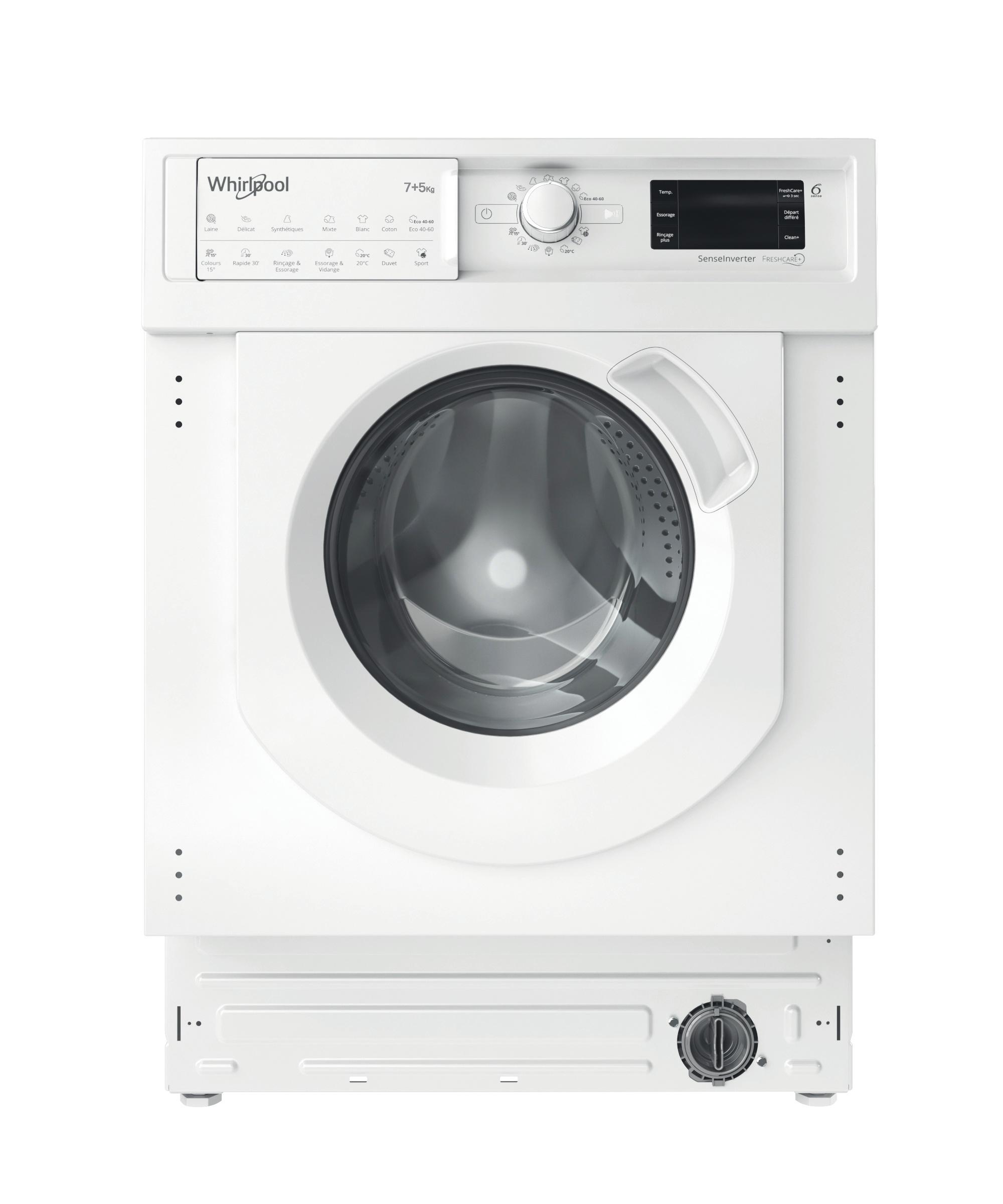 Вградена пералня със сушилня Whirlpool: 7,0 кг - BI WDWG 751482 EU N