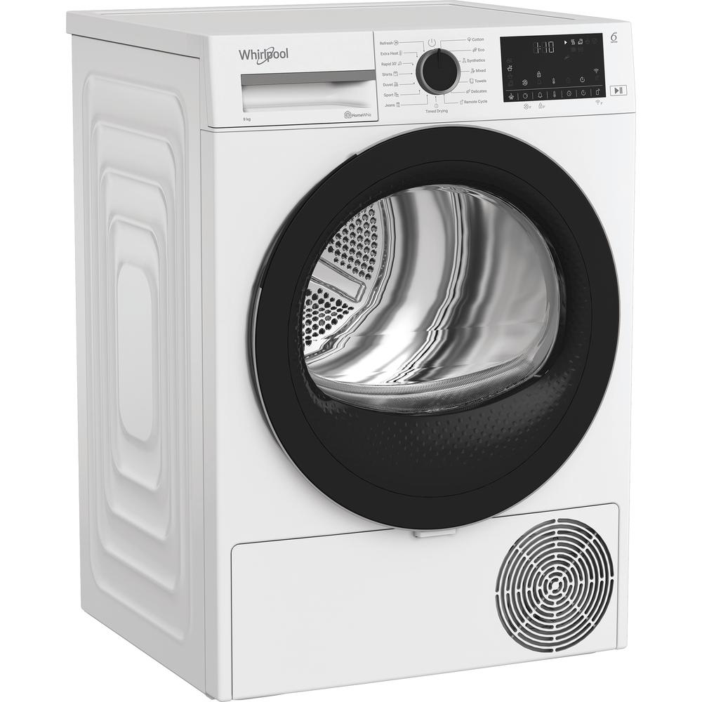 Whirlpool Dryer WP D9 WBS EE Bela Perspective