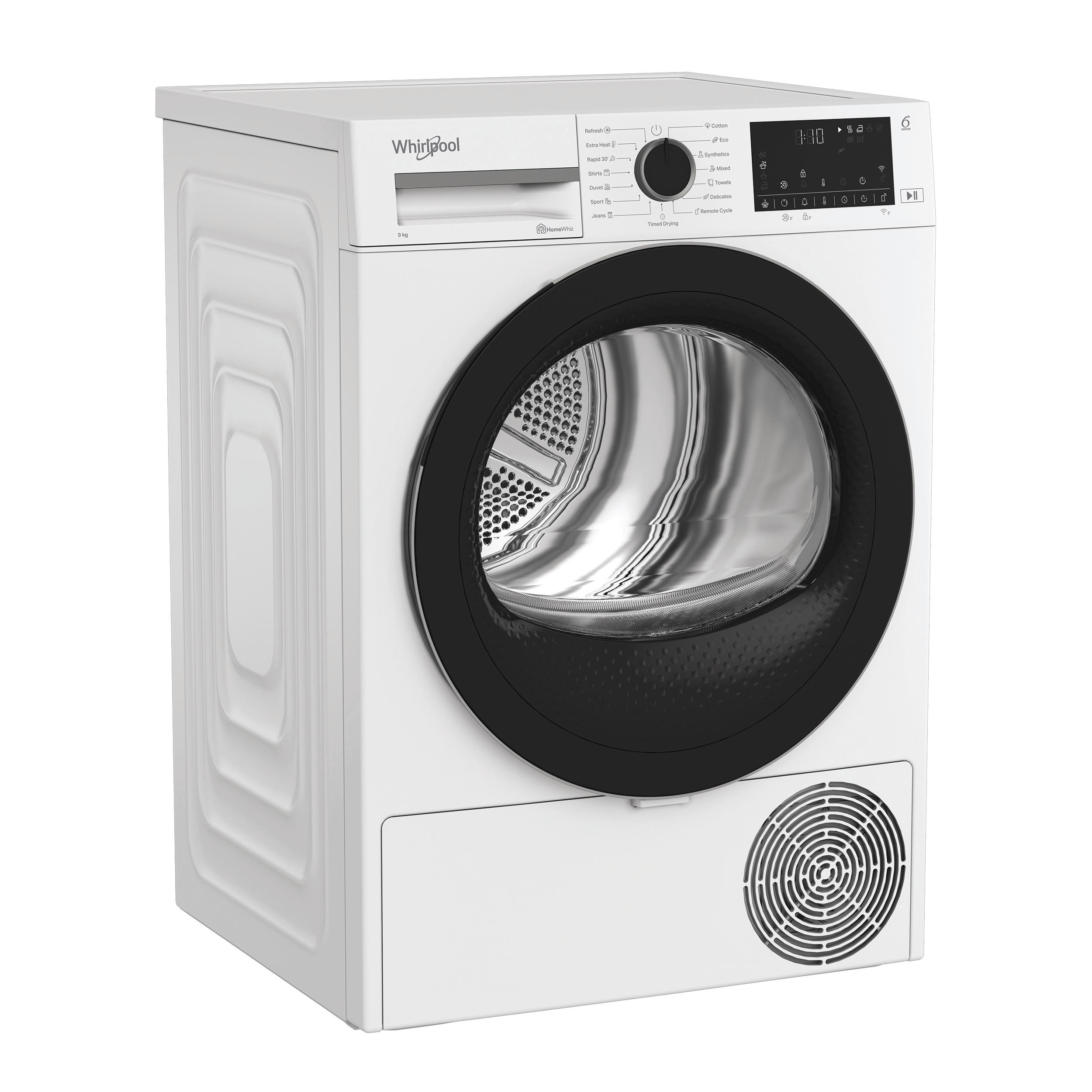 Whirlpool Στεγνωτήριο WP D9 WBS EE Λευκό Perspective