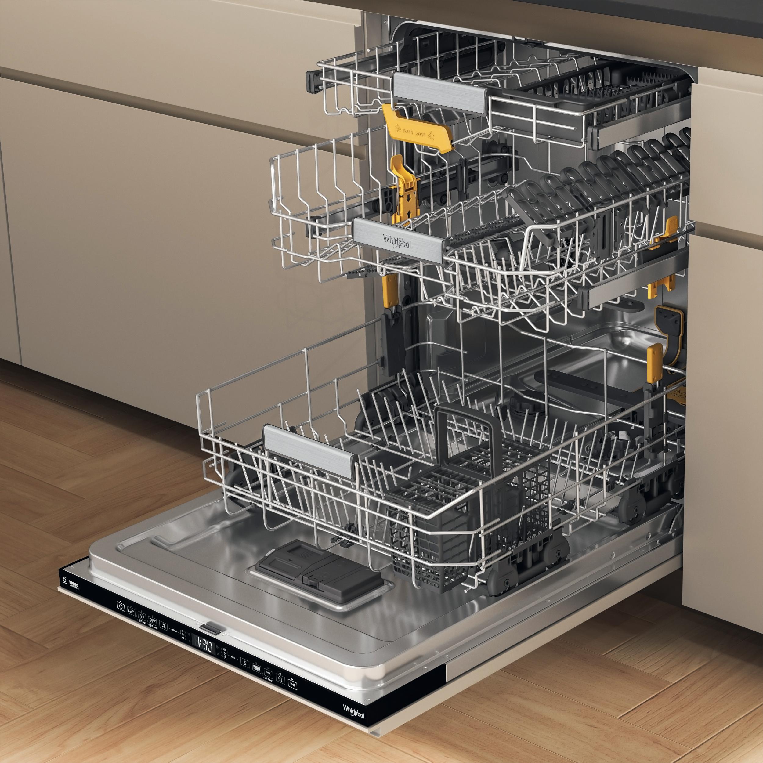 „Whirlpool“ įmontuojama indaplovė: juoda spalva, standartinio dydžio - W8I HT58 Timage
