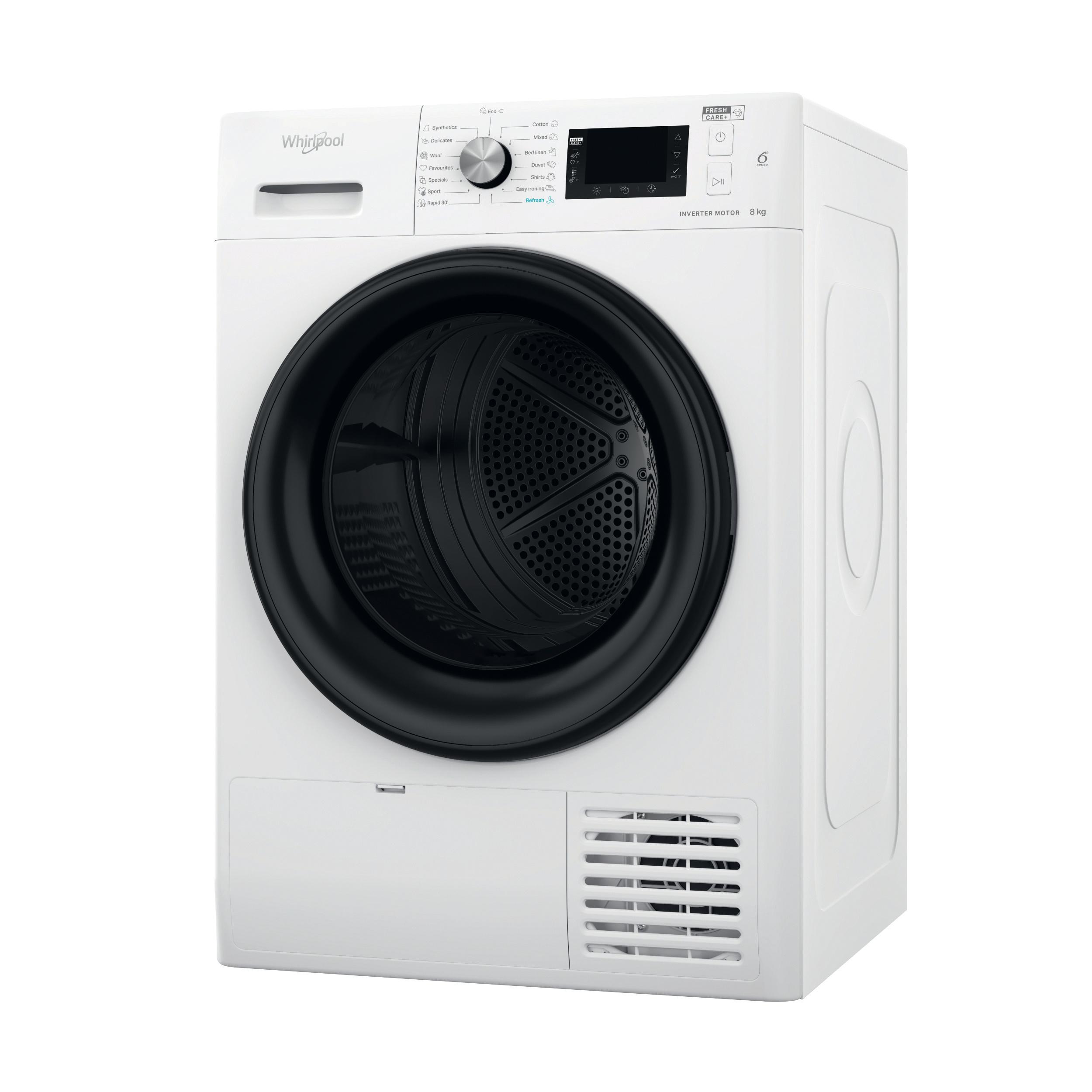 Whirlpool Sušička FFT D 8X3B EE Biela Perspective