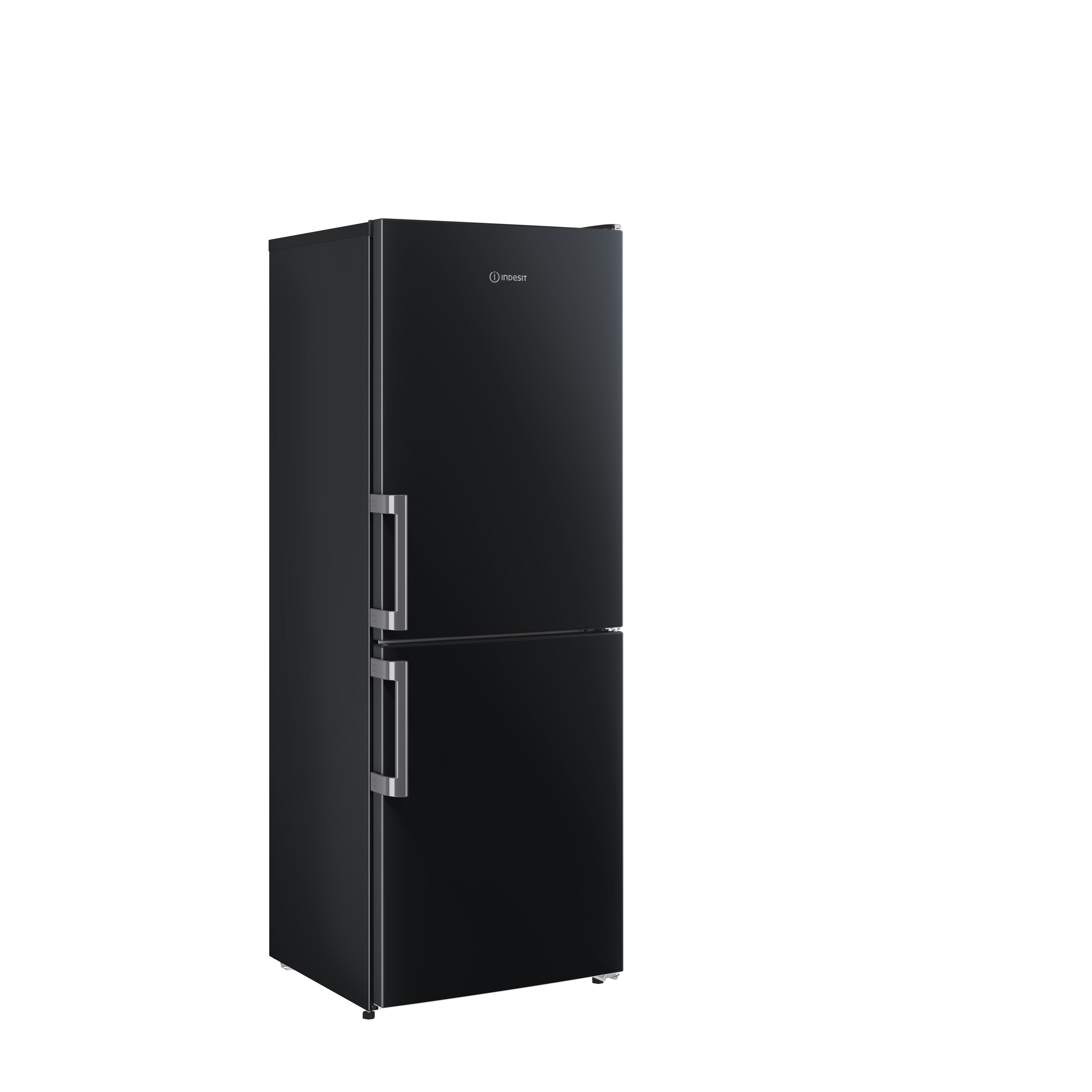 Indesit Fridge-Freezer Combination Free-standing IB55 532 B UK Black 2 doors Perspective