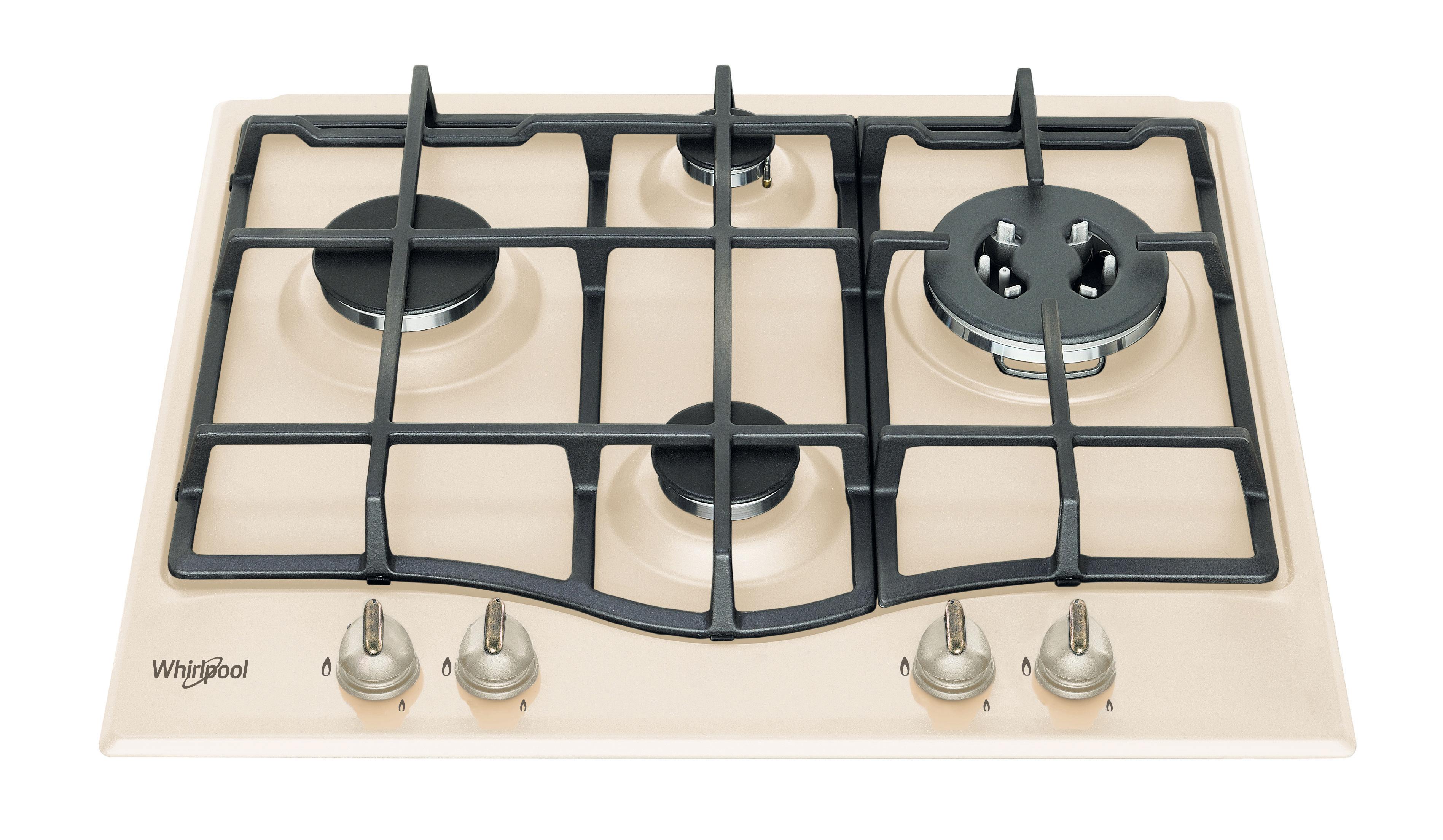 Whirlpool Pliidiplaat GMT 6422 OW Vana valge Gaas Frontal top down