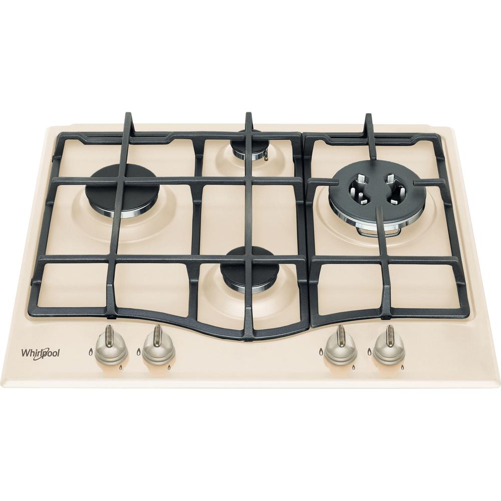 Whirlpool Plīts virsma GMT 6422 OW Old White Gāzes Frontal top down