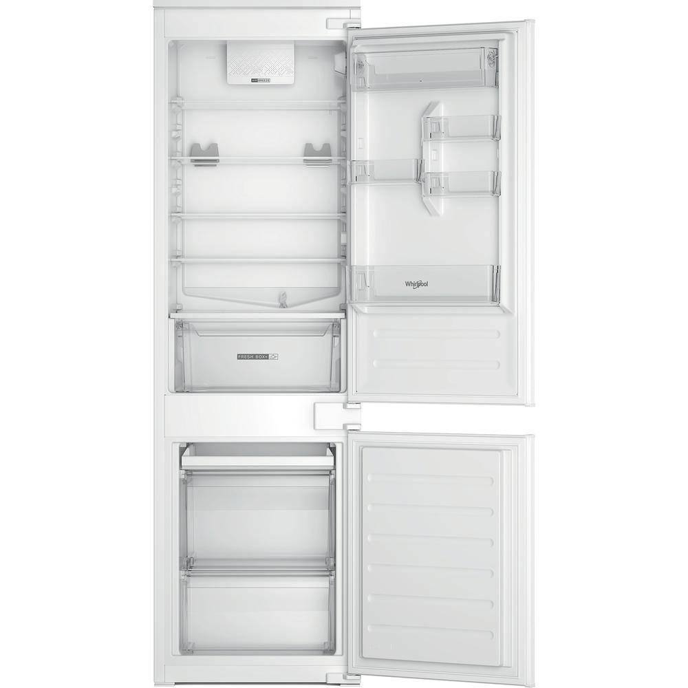 Whirlpool Kühl- / Gefrierkombination Einbaugerät WNBB18SC22R Weiss 2 Türen Frontal open
