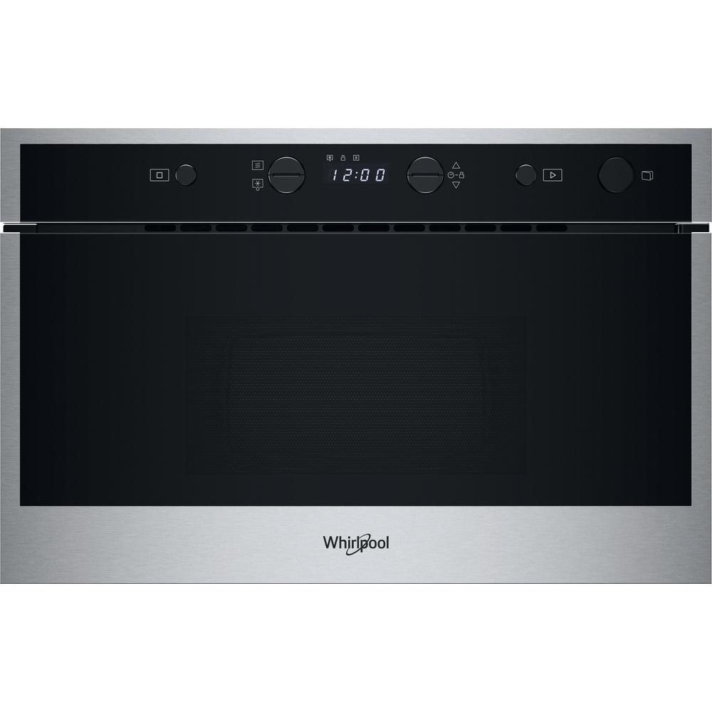 Whirlpool Микровълнова Вграден WMN461BX Неръждаема стомана Електронно 22 Само МВ 750 Frontal