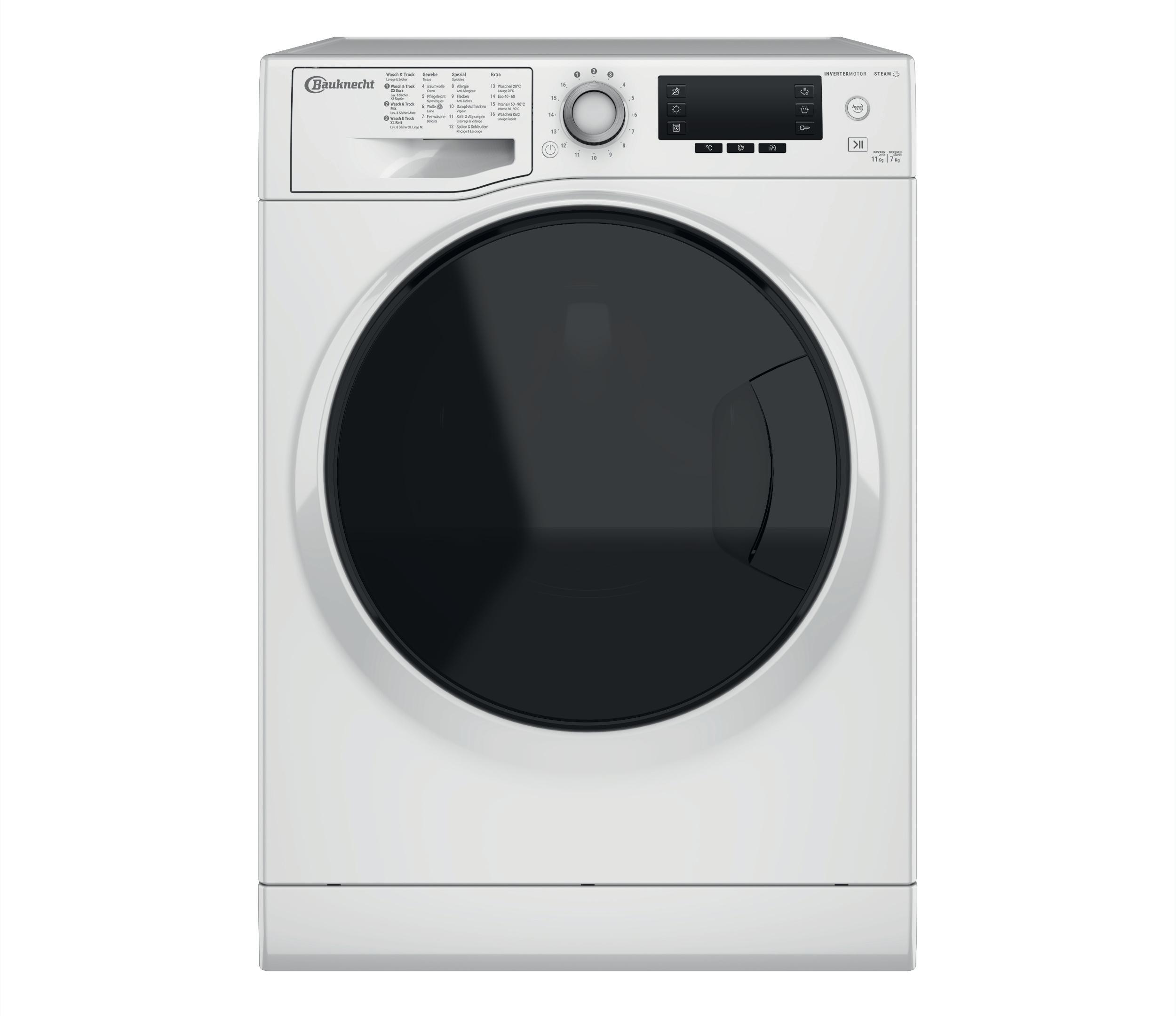 Bauknecht Lavasciugabiancheria Apparecchio a posa libera WATR 117260 N Bianco Caricatori frontali Frontal