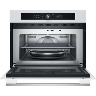 Whirlpool Four à micro-ondes Encastrable WMW57DHMW Blanc Électronique 40 Micro-ondes combiné 900 Frontal open