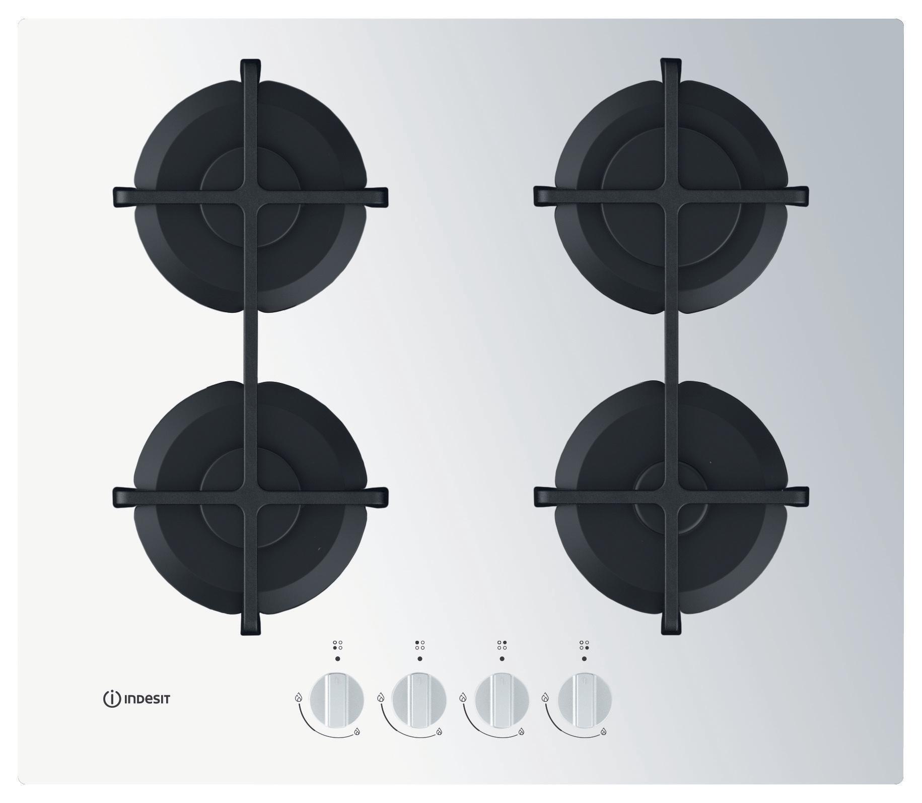 Indesit Varná deska ING 61T/WH Bílá Plyn Frontal