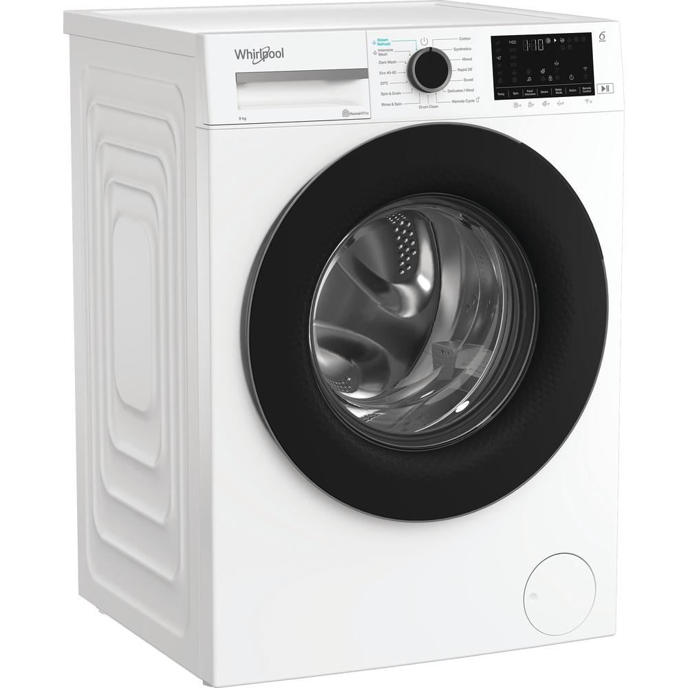 Whirlpool Washing machine Free-standing WAM 99 WB IRE White Front loader A Perspective
