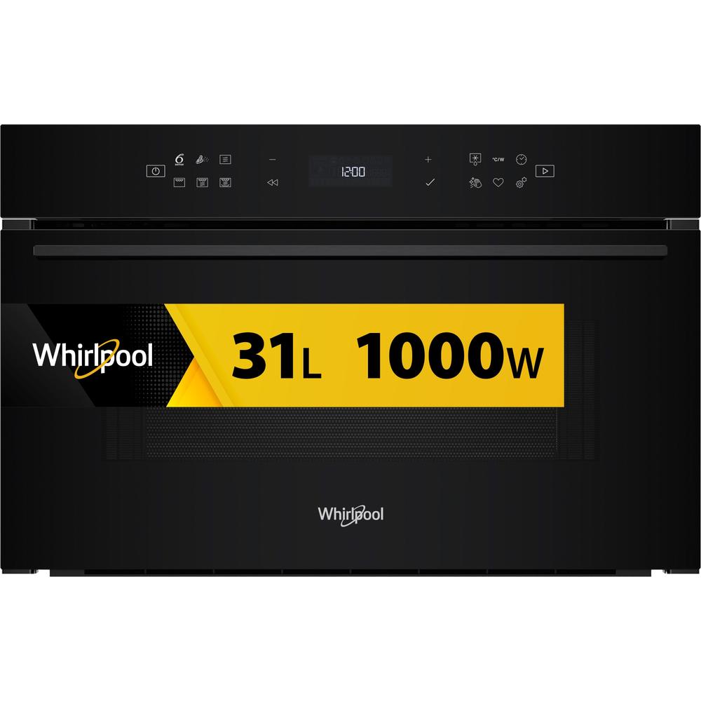 Whirlpool Mikroviļņu krāsns Iebūvējams WMD7O4TB Melns Elektronisks 31 Mikroviļņi + Grila funkcija 1000 Frontal