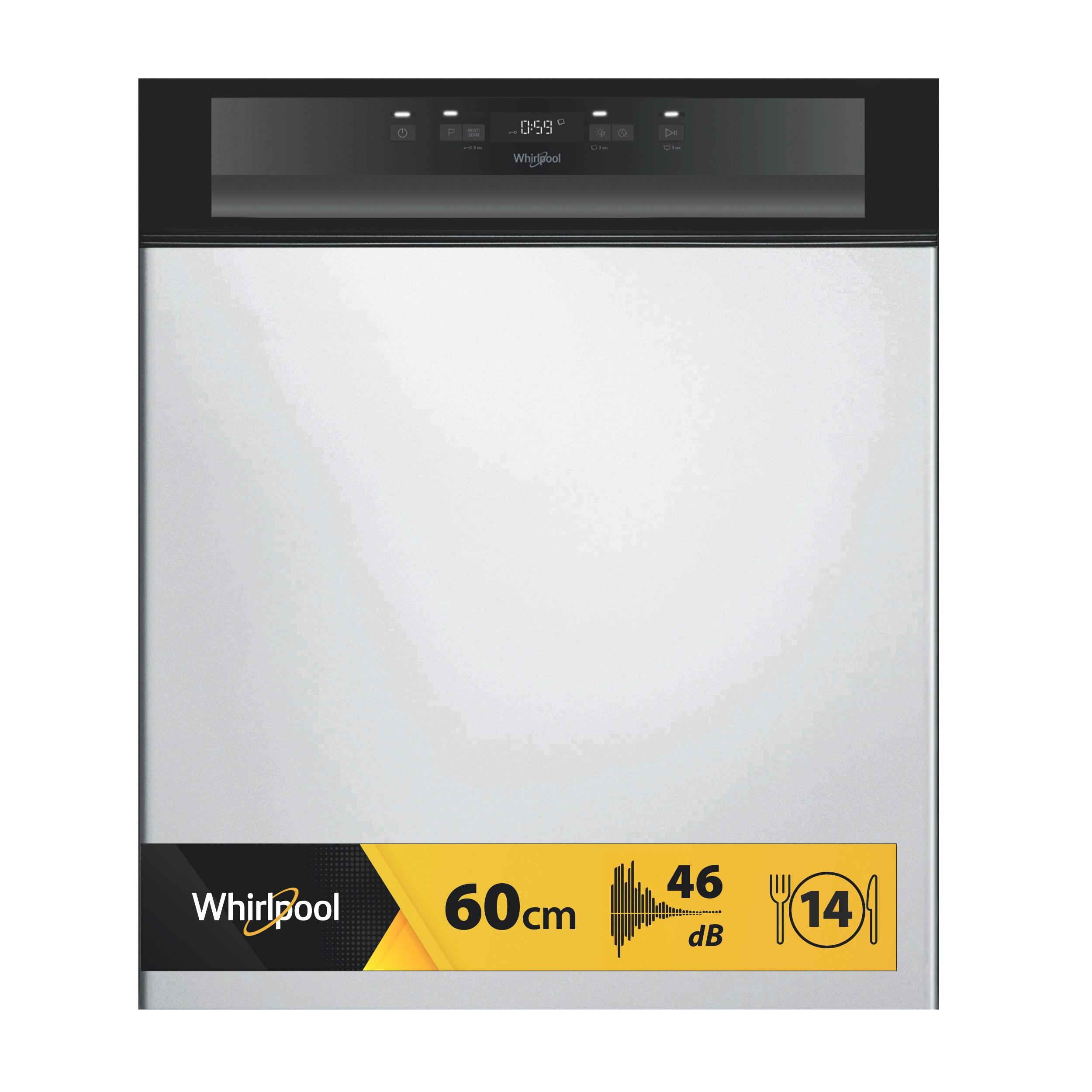 Whirlpool Trauku mazgājamā mašīna Iebūvējams WBC 3C26 B Half-integrated E Frontal