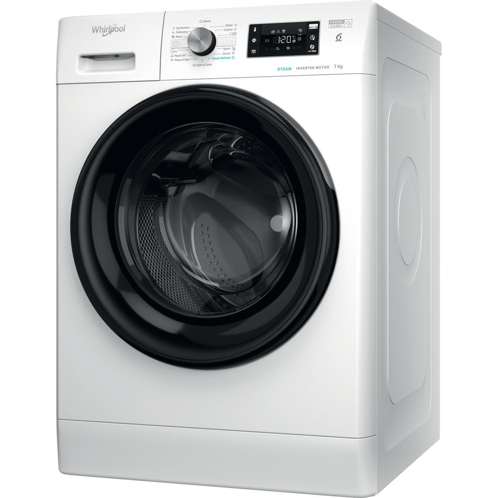 Whirlpool Πλυντήριο ρούχων Ελεύθερο FFB 7469 BV EE Λευκό Front loader A Perspective