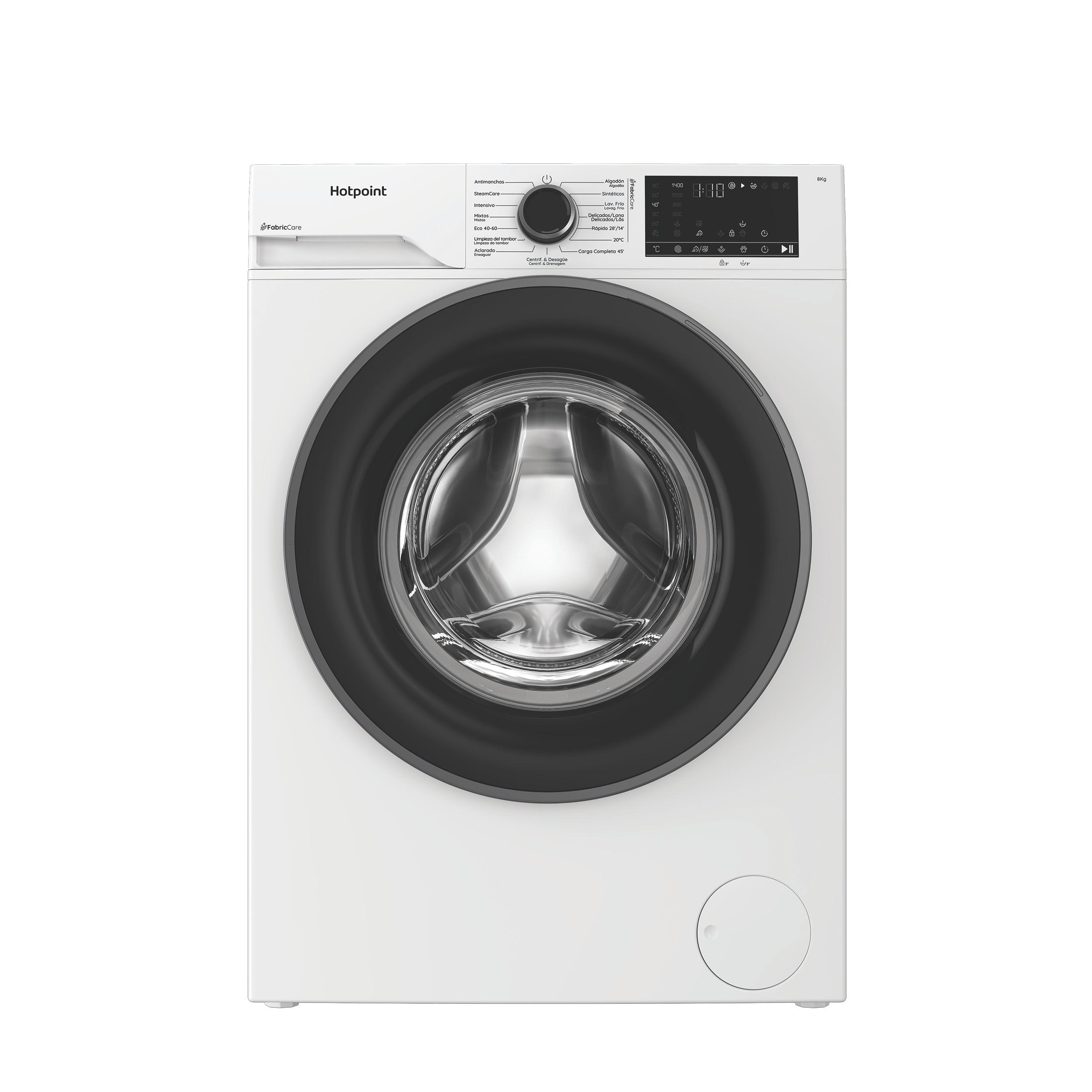 Hotpoint Lavadora Libre instalación HB 83 CARE SPT Blanco Cargador frontal A Frontal