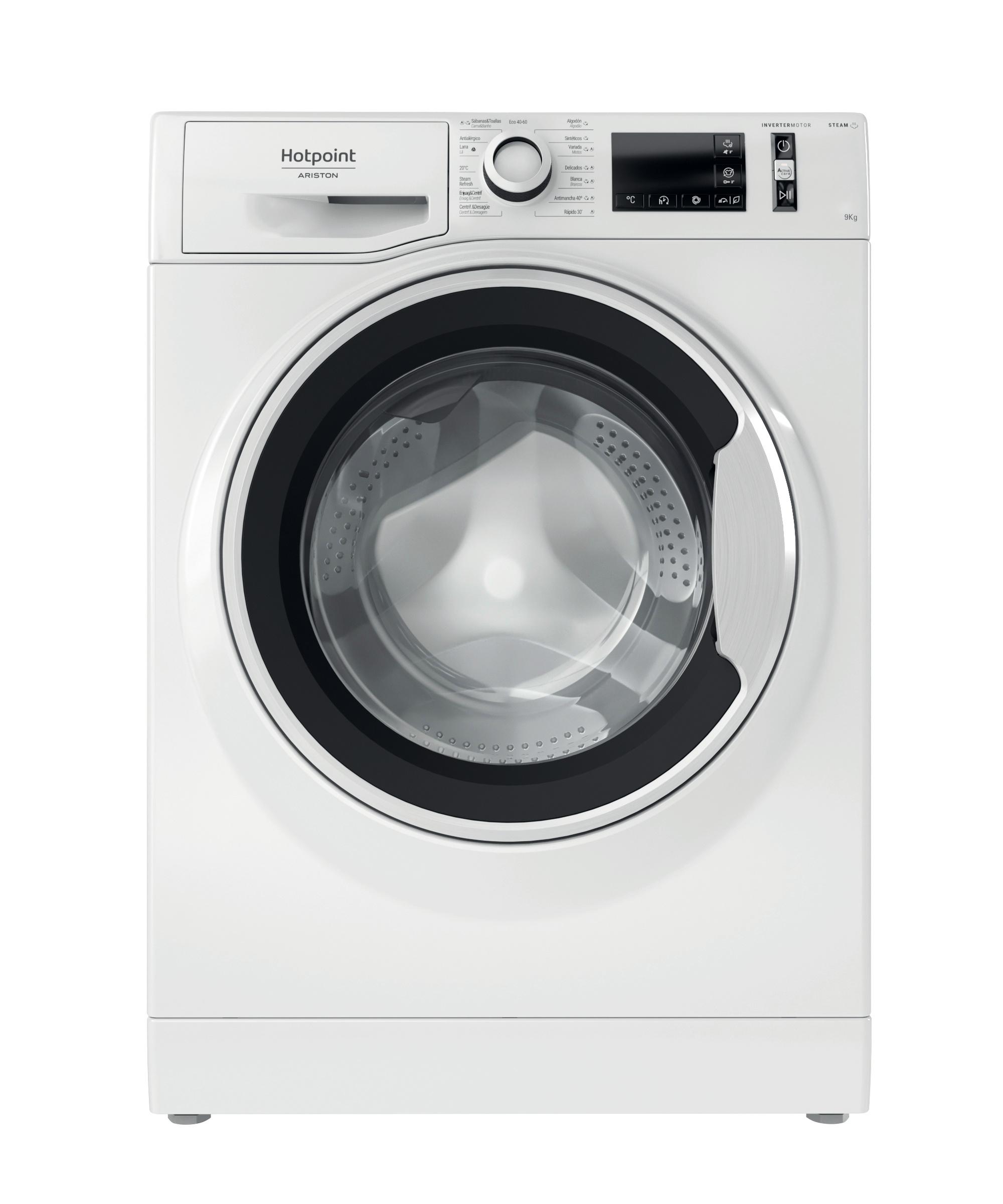 Lavadora de carga frontal libre instalación Hotpoint: 9,0kg